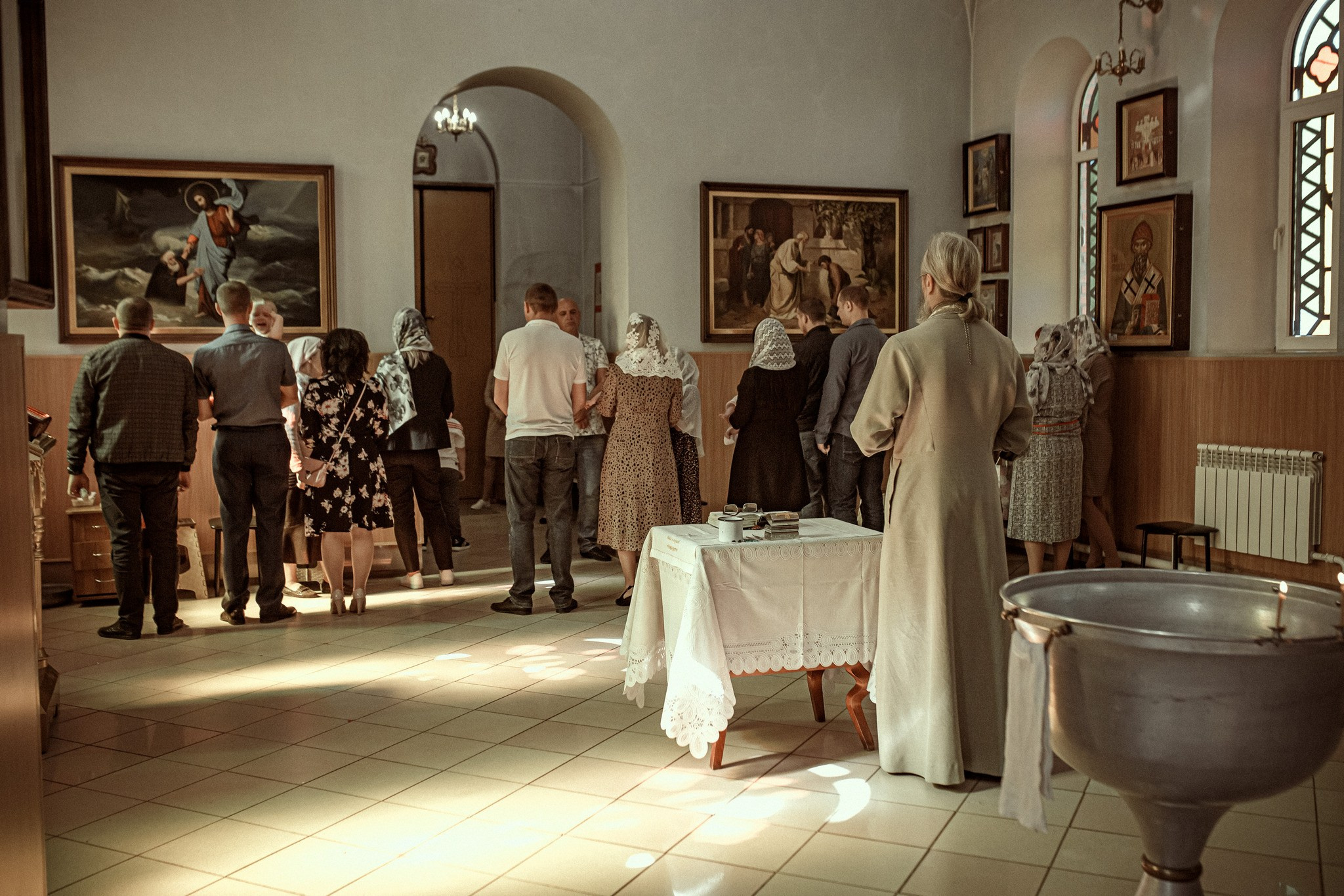 Таинство Крещения Егора. Храм п.Ахтырского. Детский семейный фотограф в Абинске