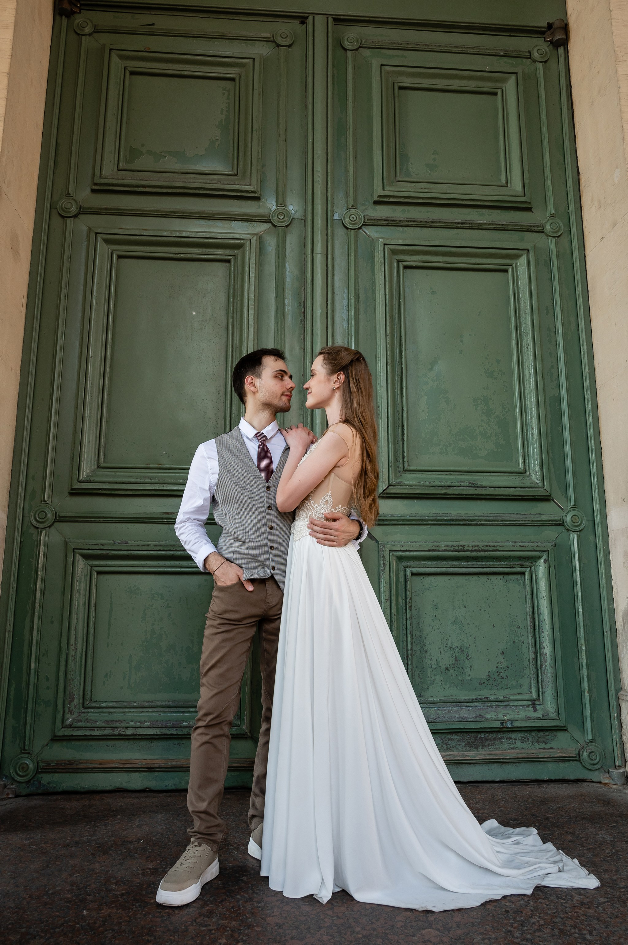 Зеркальный дворик. Свадебный и семейный фотограф из Санкт-Петербурга Климов Анатолий