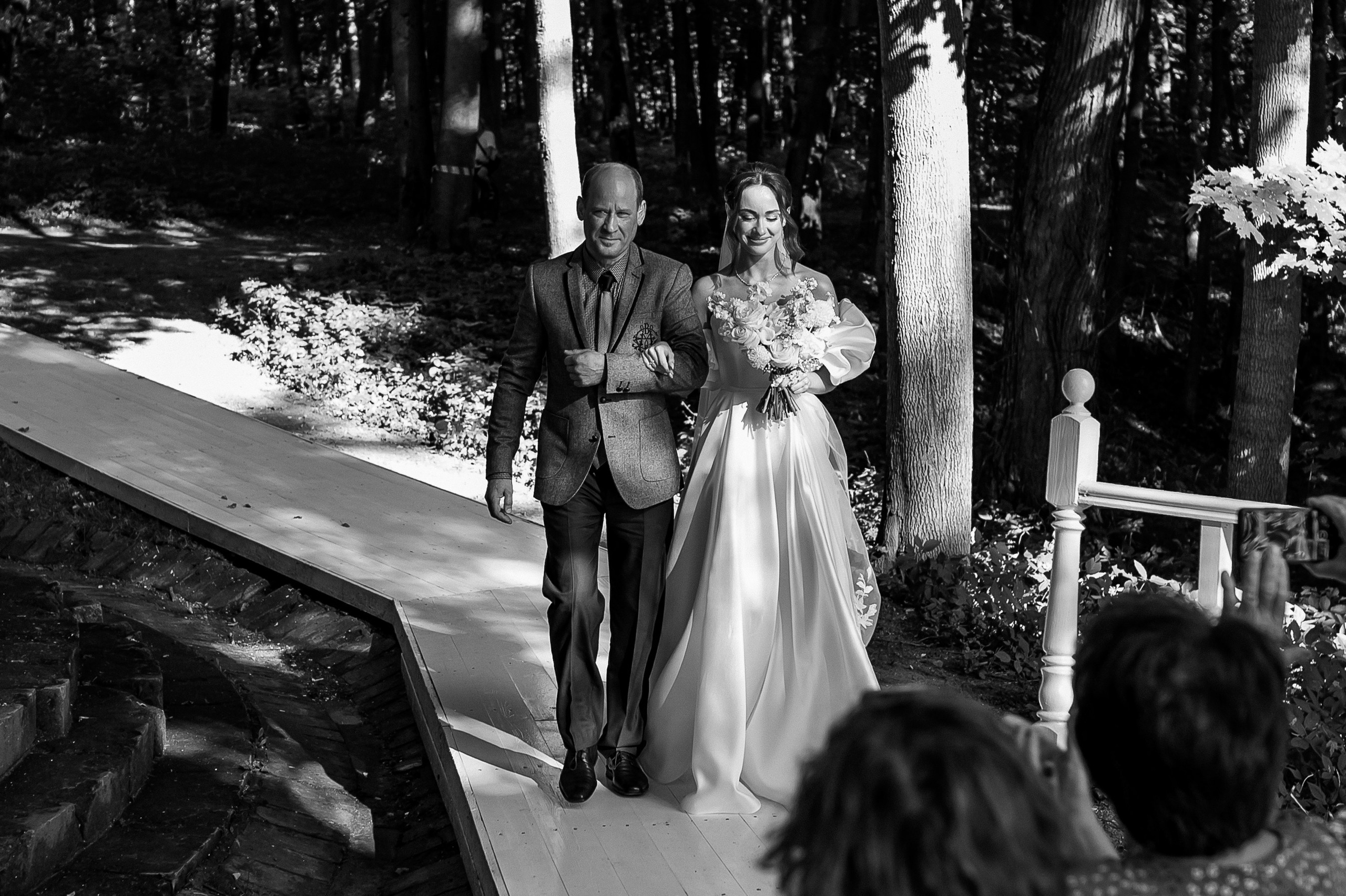 Невеста с папой в усадьбе Суханово