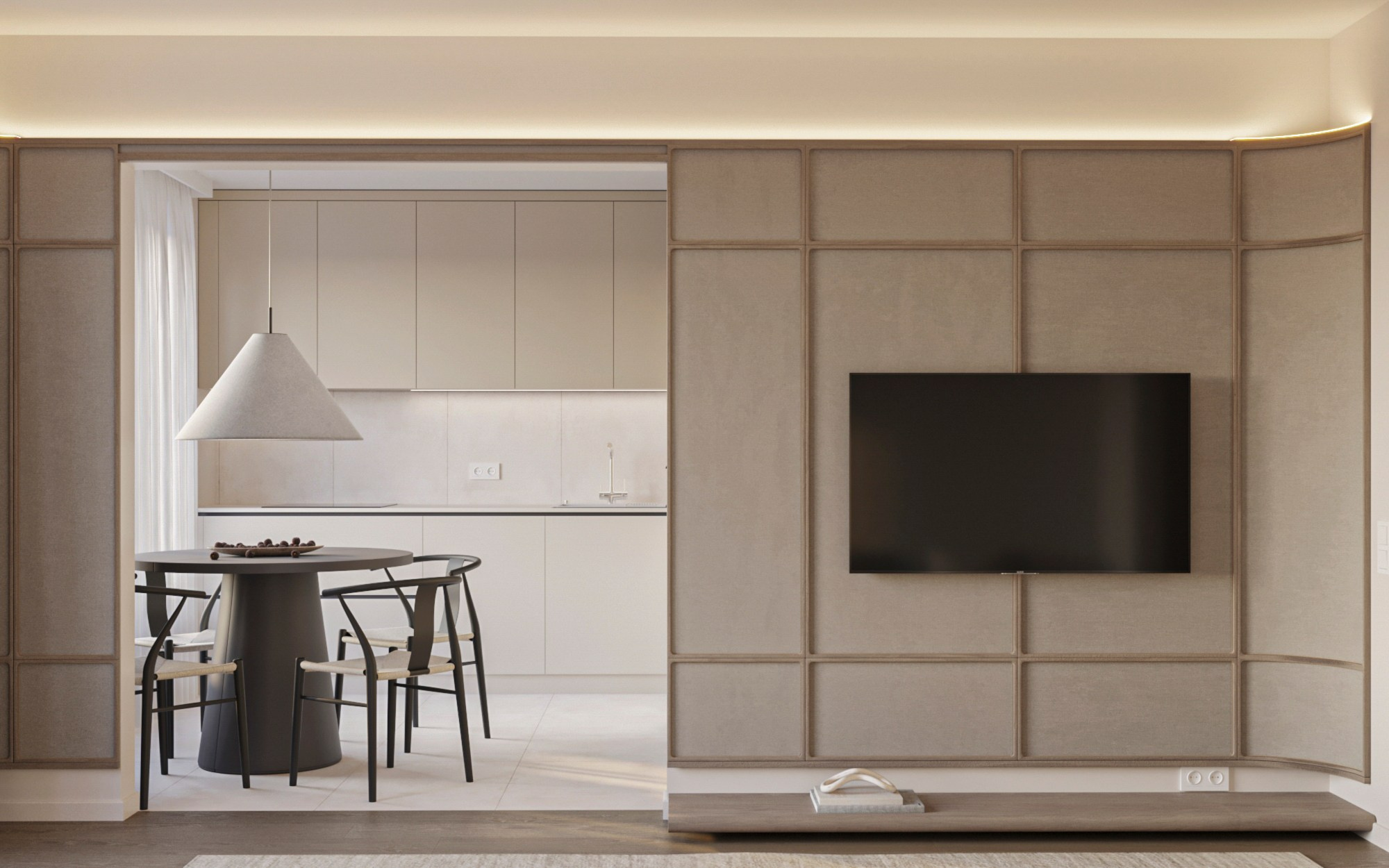 Квартира 78 м. кв. ЖК Зеленая Гавань. Студия интерьерного дизайна