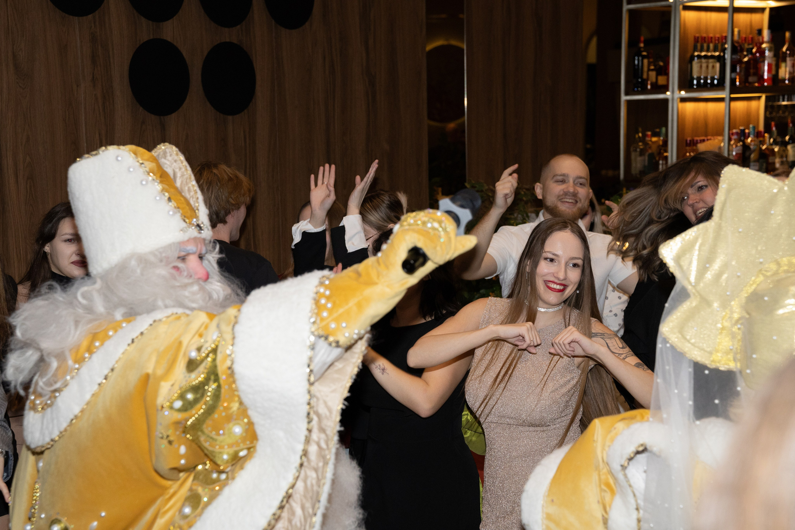 Новогодний корпоратив Альфа-Банк, ресторан Журавли