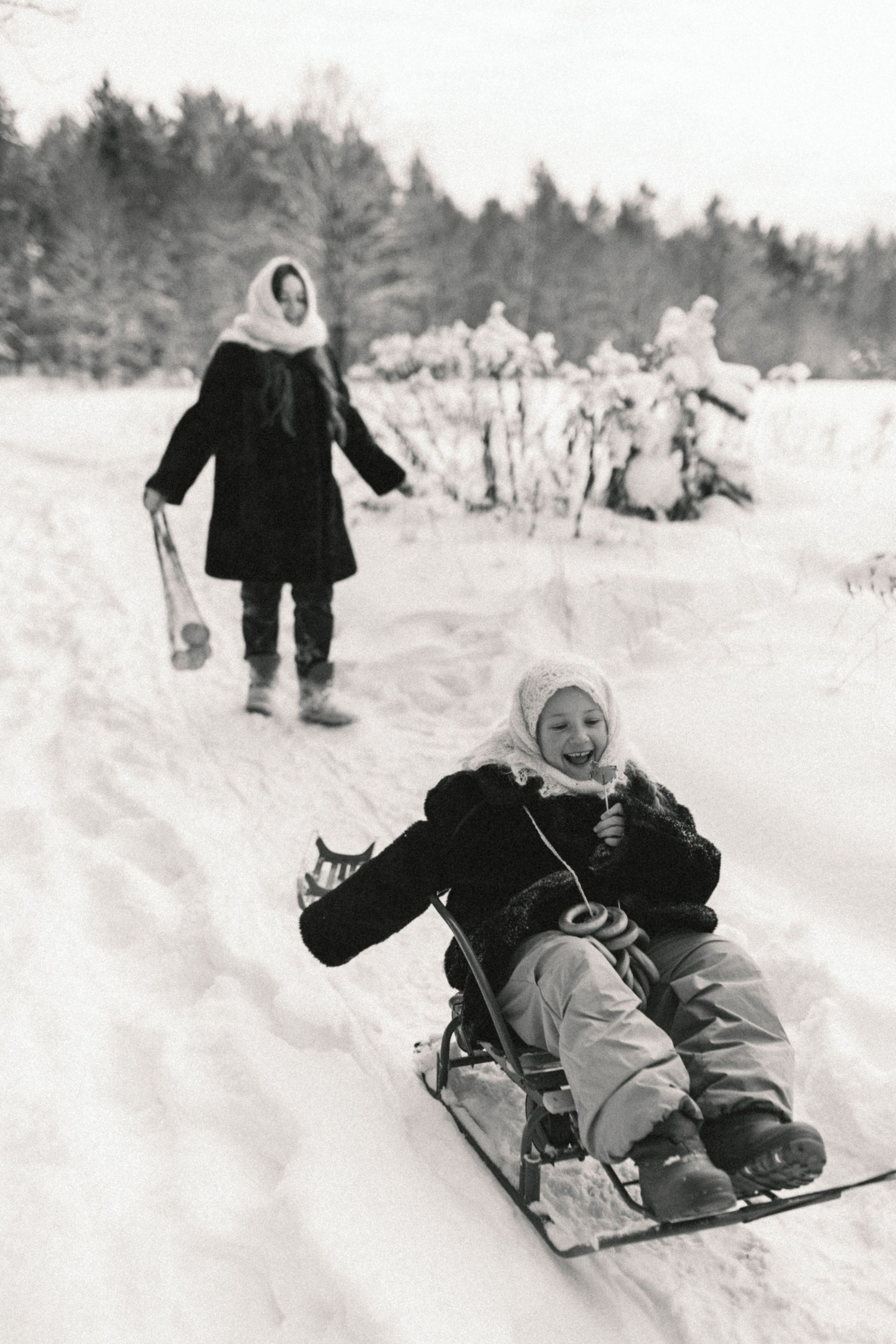 Зима не холодная, когда рядом свои. Семейный фотограф в Москве Алина Савченко
