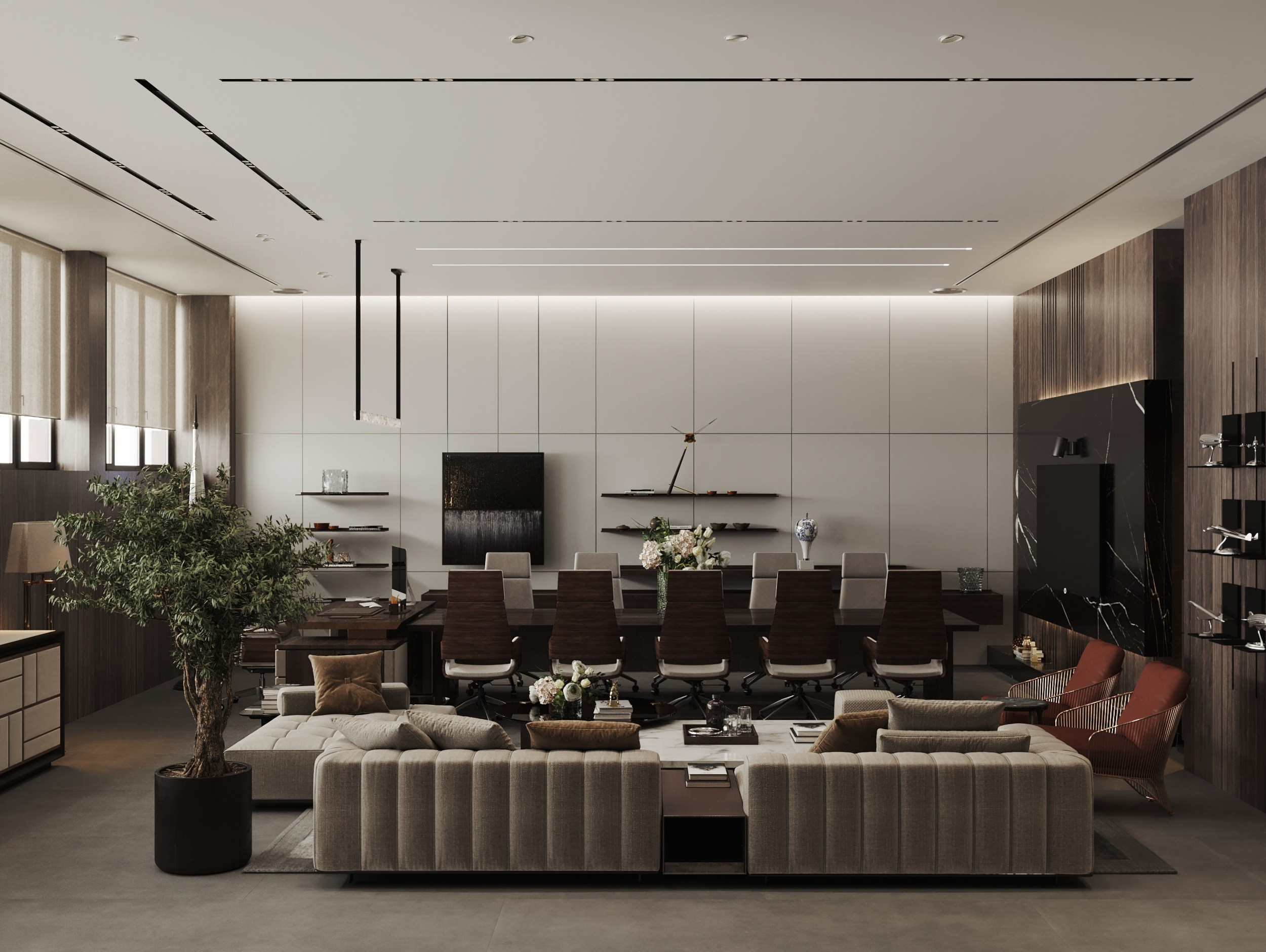 VIP Конференц-зал2. Интерьерный 3Д Визуализатор Маргарита Оберемко