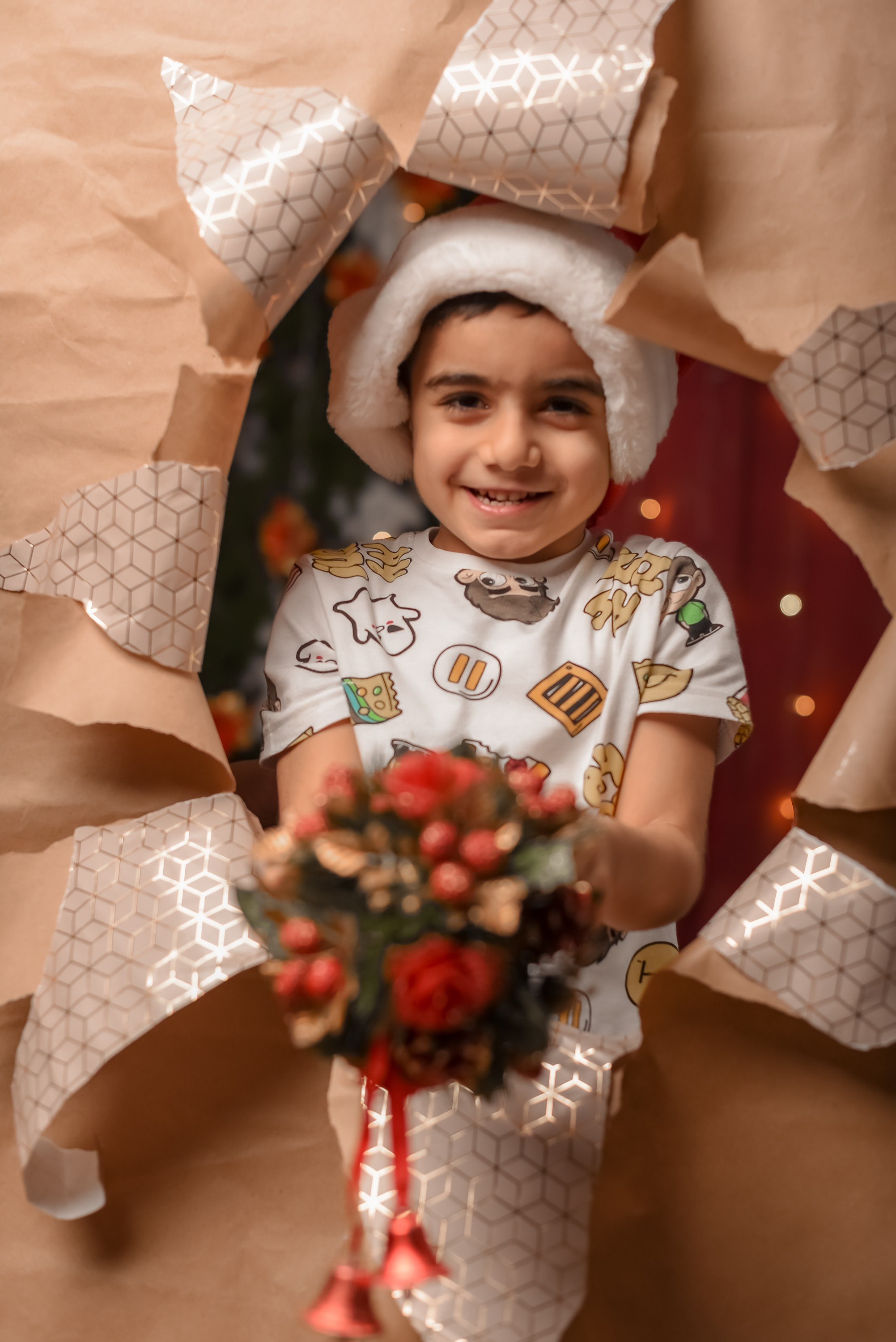 Новогодняя семейная фотосессия 2026 г. Фотограф Тула творческие фотосессии недорого Ольга Ромашина