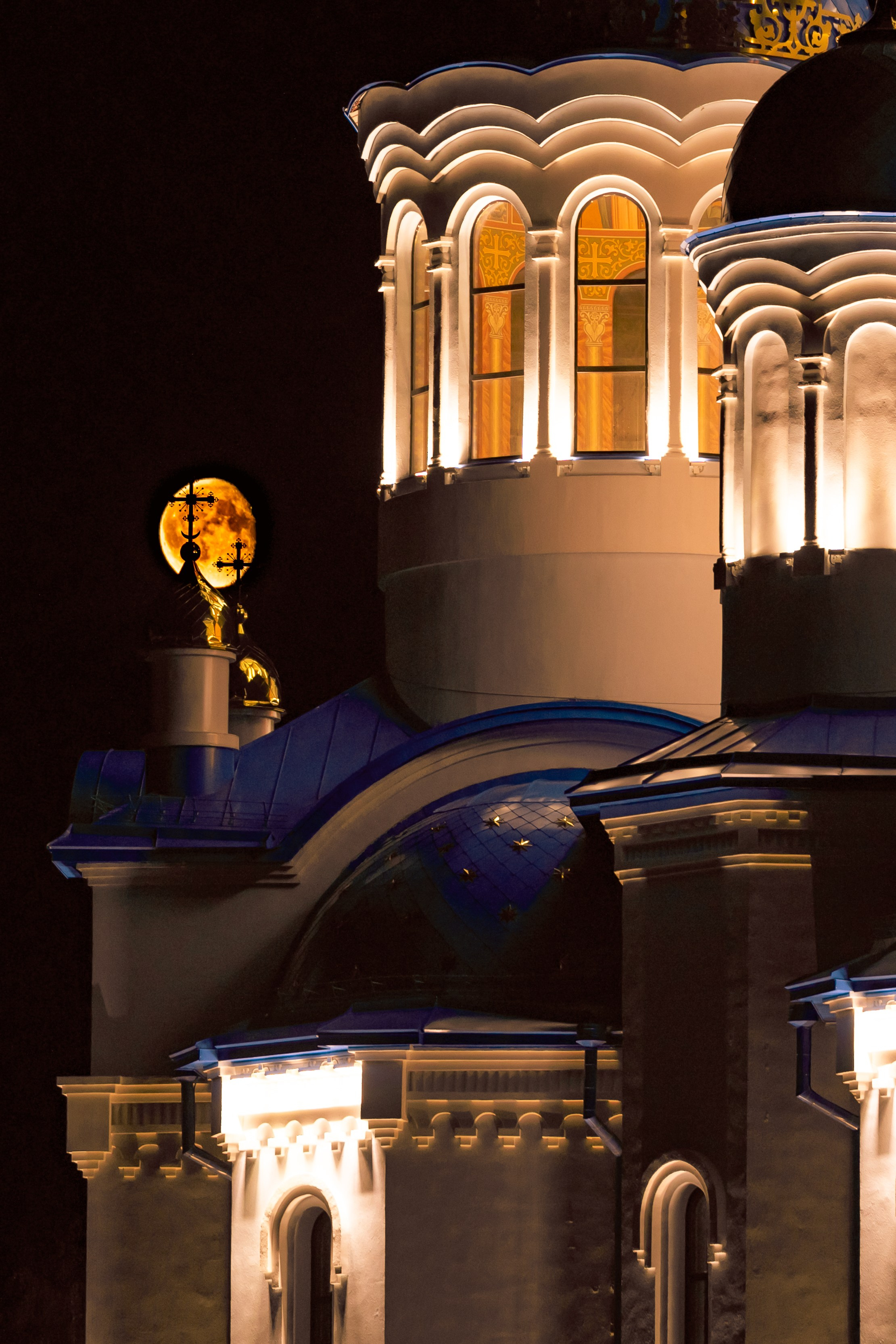 Город в ночи. Фотограф Елена Вишневская (Ушакова) Нефтеюганск, Сургут, Тюмень