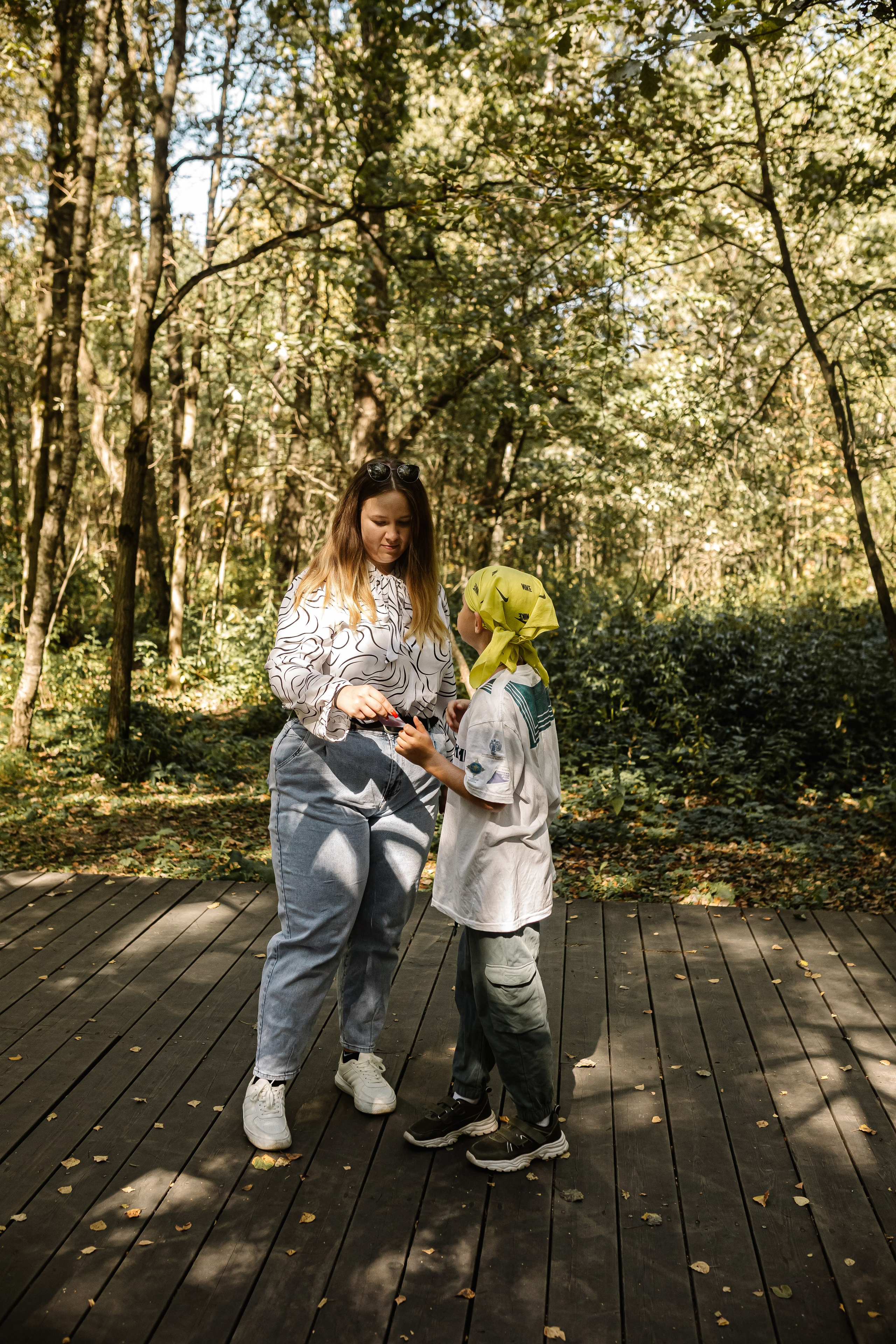 Репортаж школьной прогулки в парке. Семейный и женский фотограф в Москве Надежда Воробьева