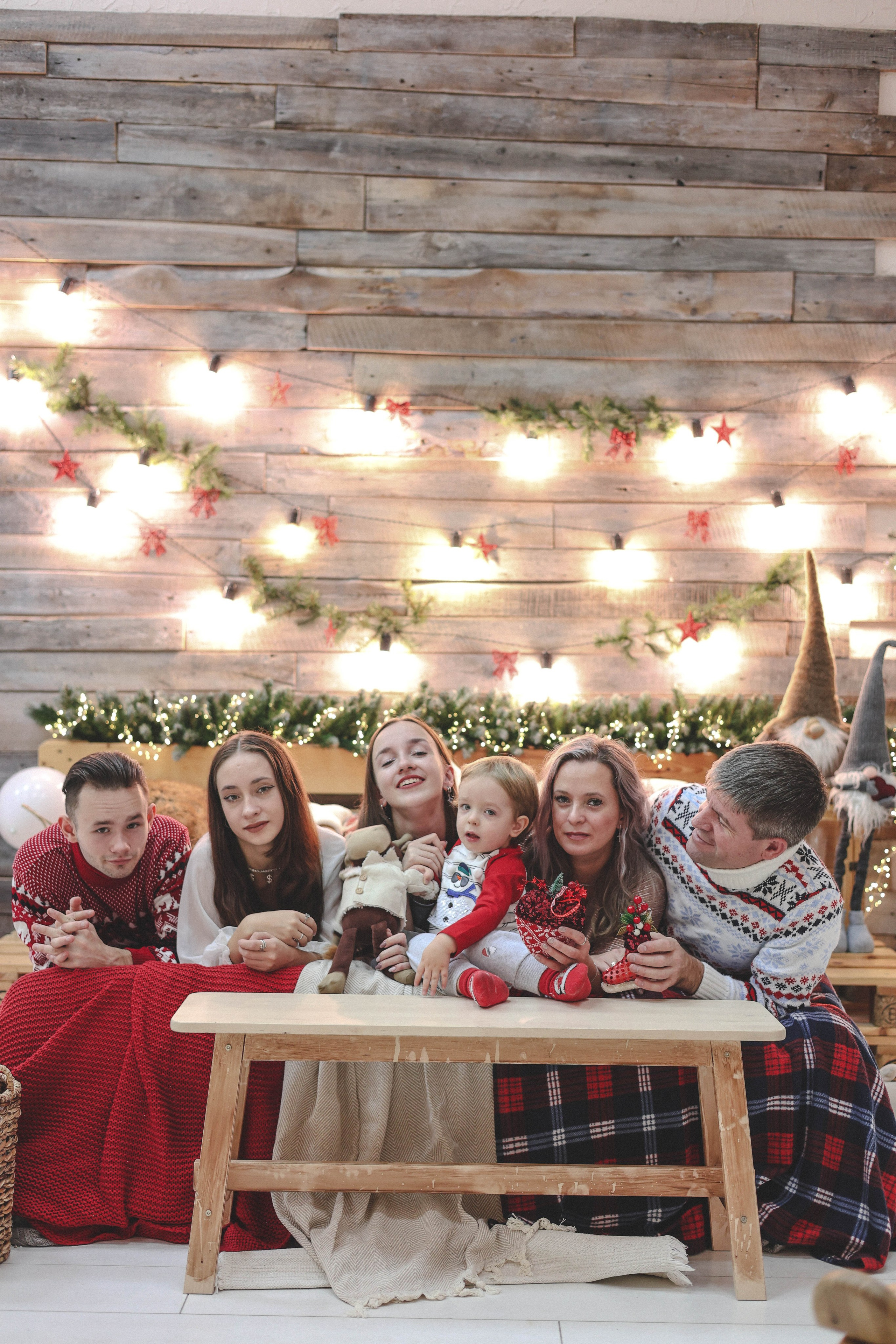 Новогодняя история «Ирина и ее семья». Фотограф в Москве Анастасия Калинина