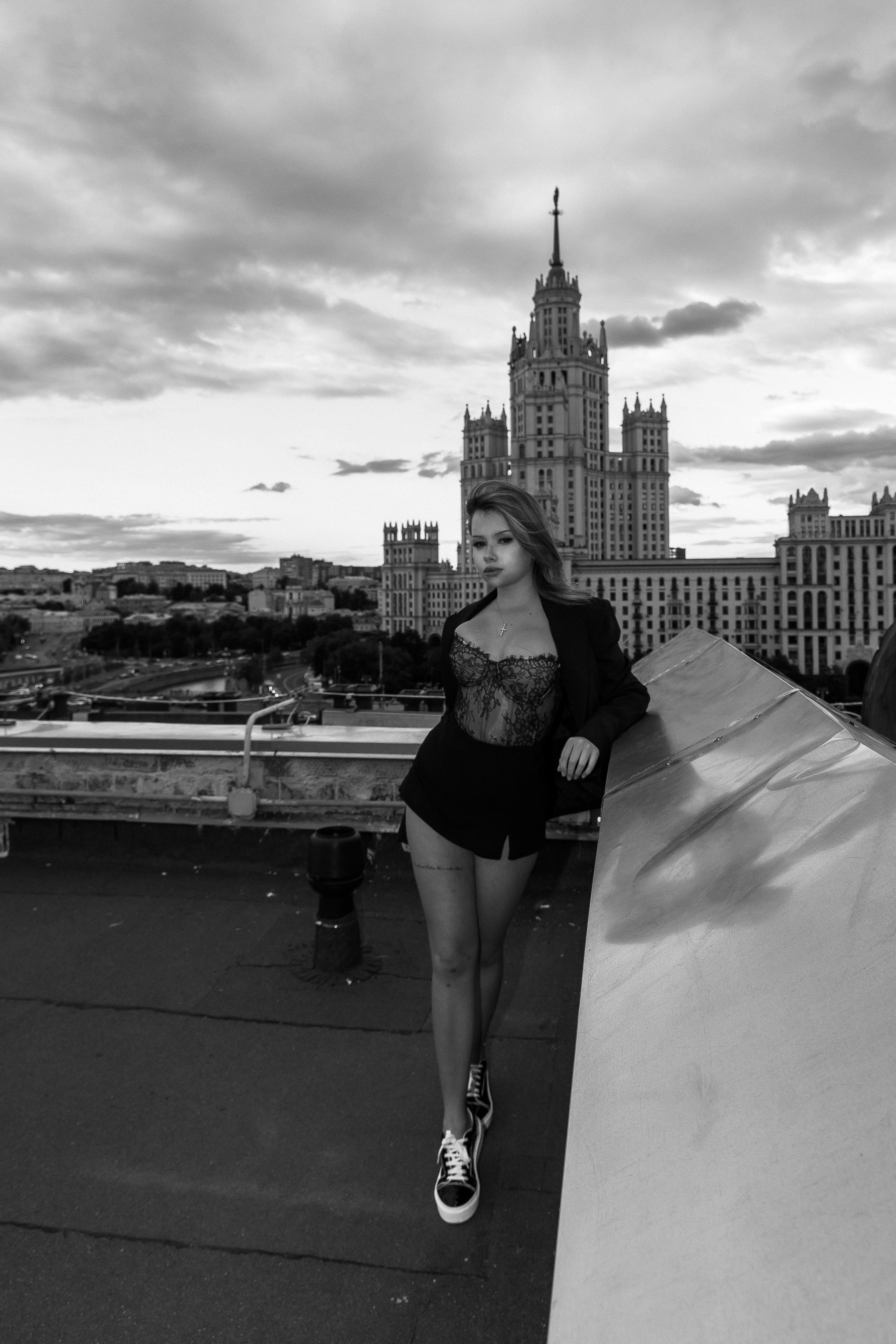 Фотосессия на крыше Москвы