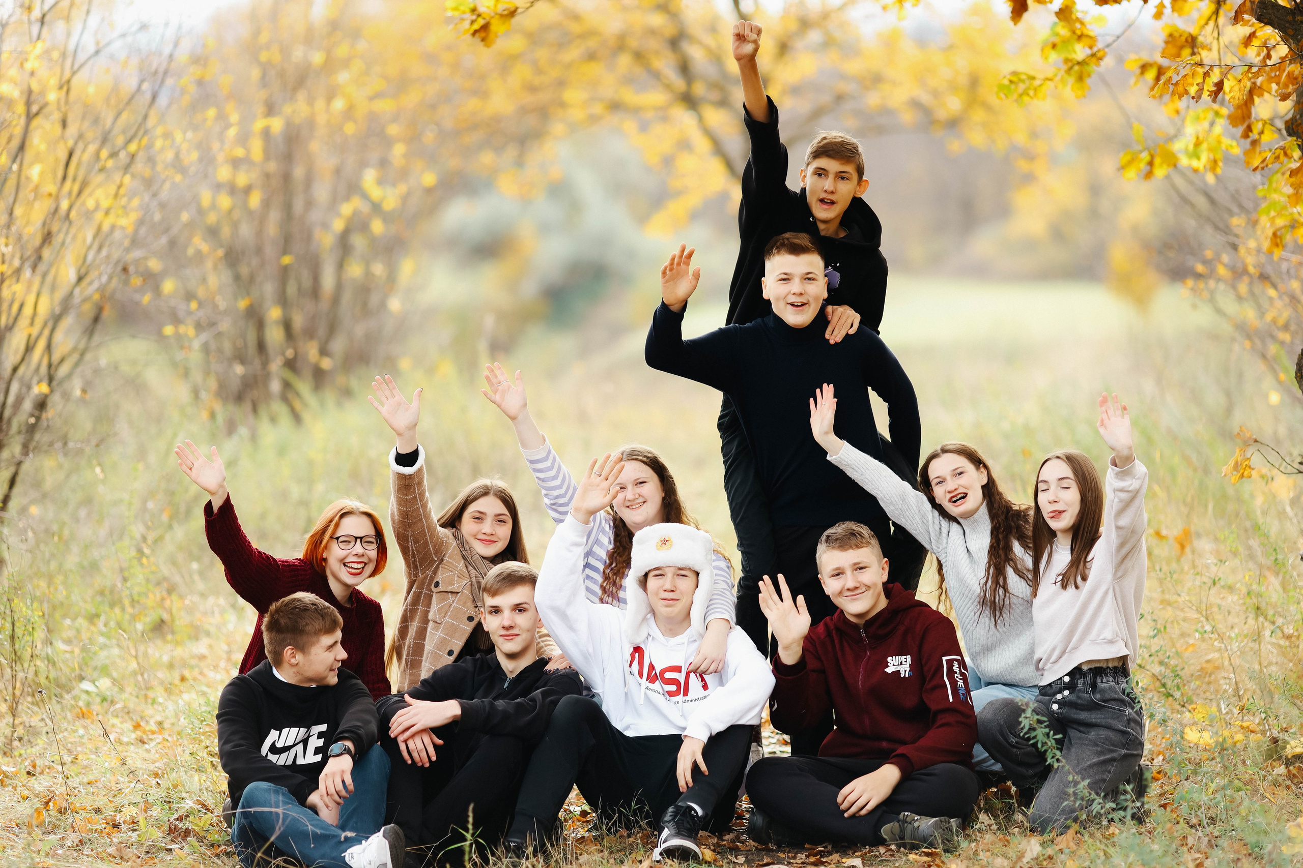 Осенняя фотосессия класса. Семейный и свадебный фотограф в Пензе Валерия Филюкова