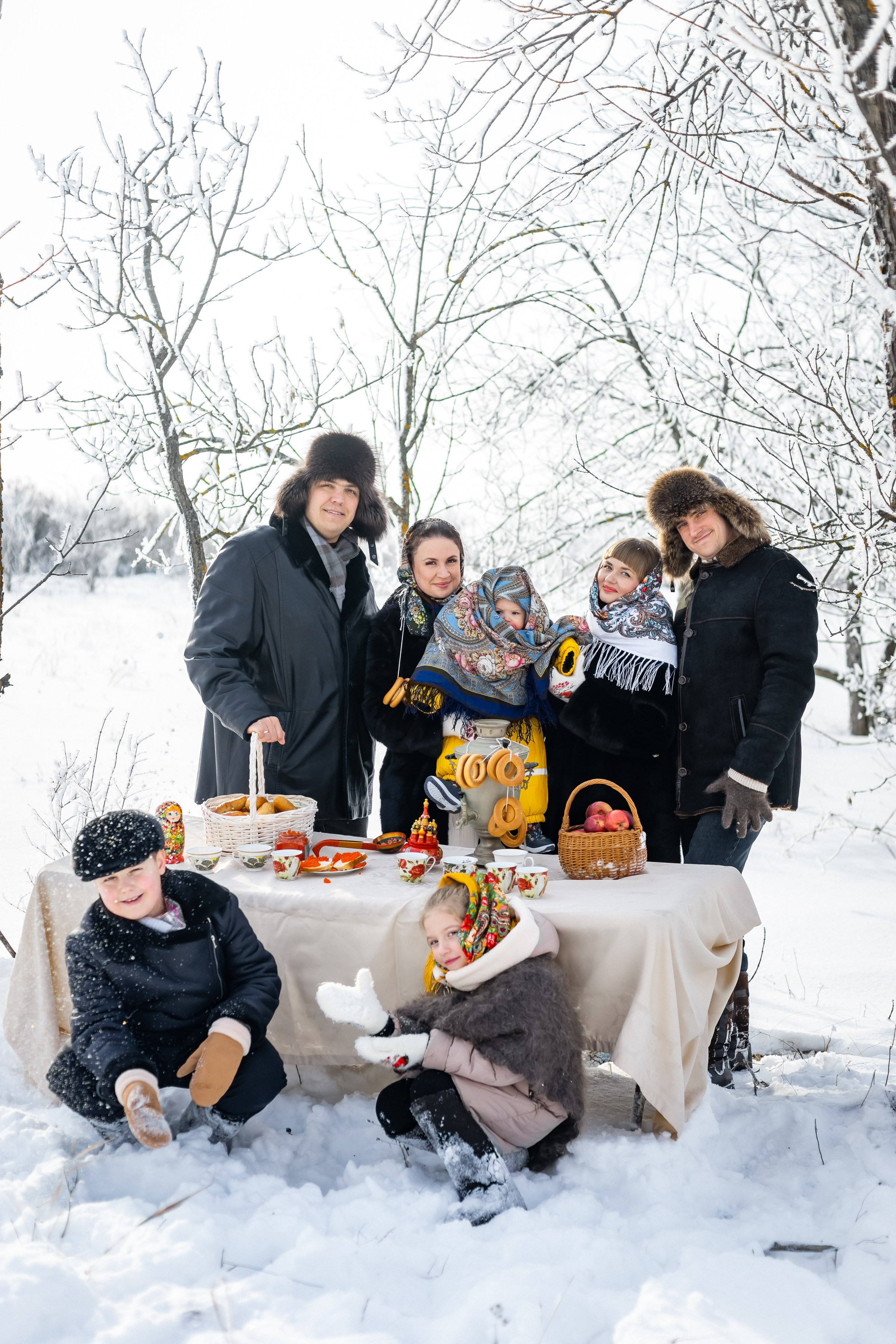 Зимняя в русском народном стиле. Ольга Плаксина фотограф в Саратове
