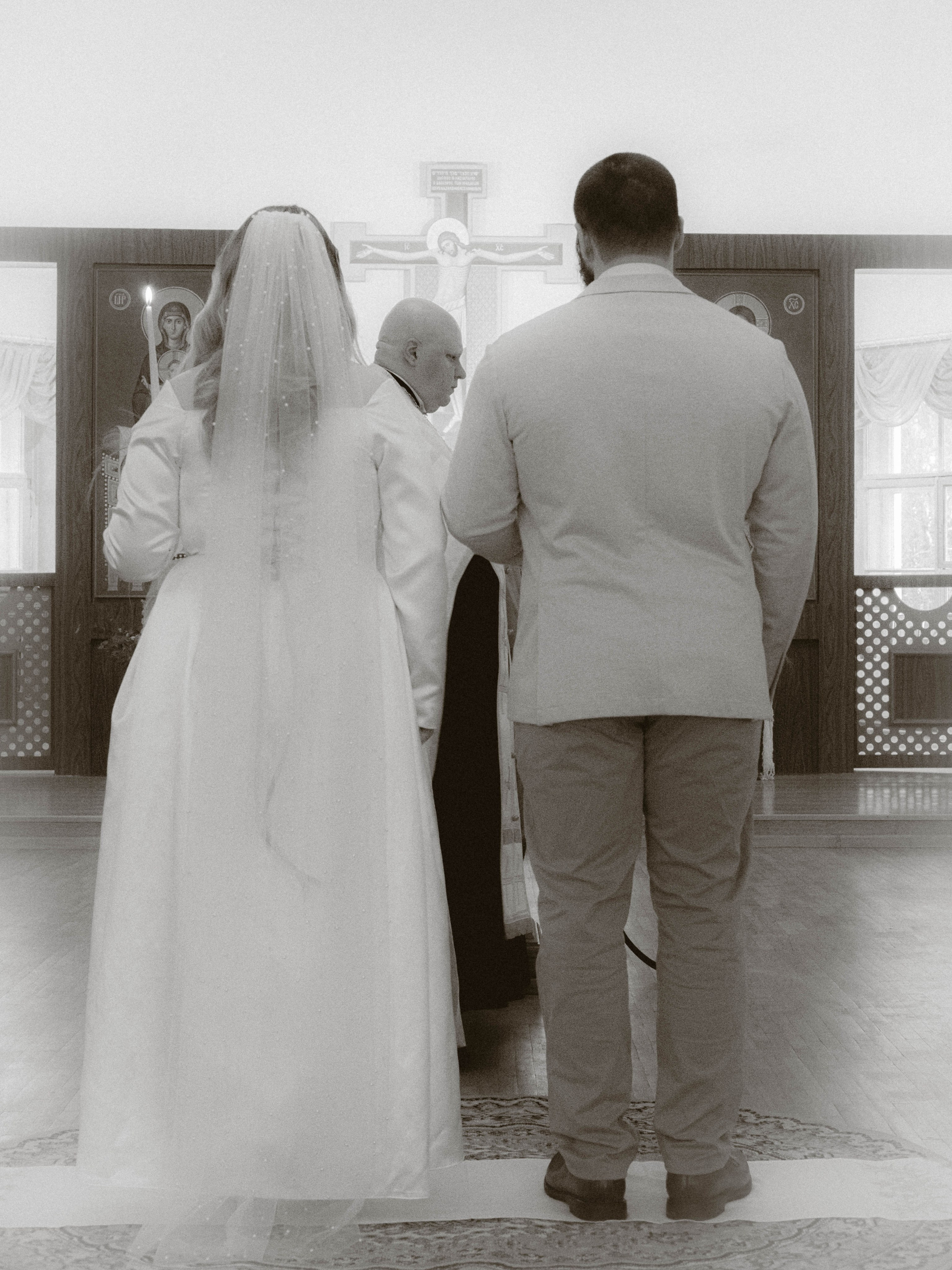 съемка венчания в Суздале - жених  и невеста 