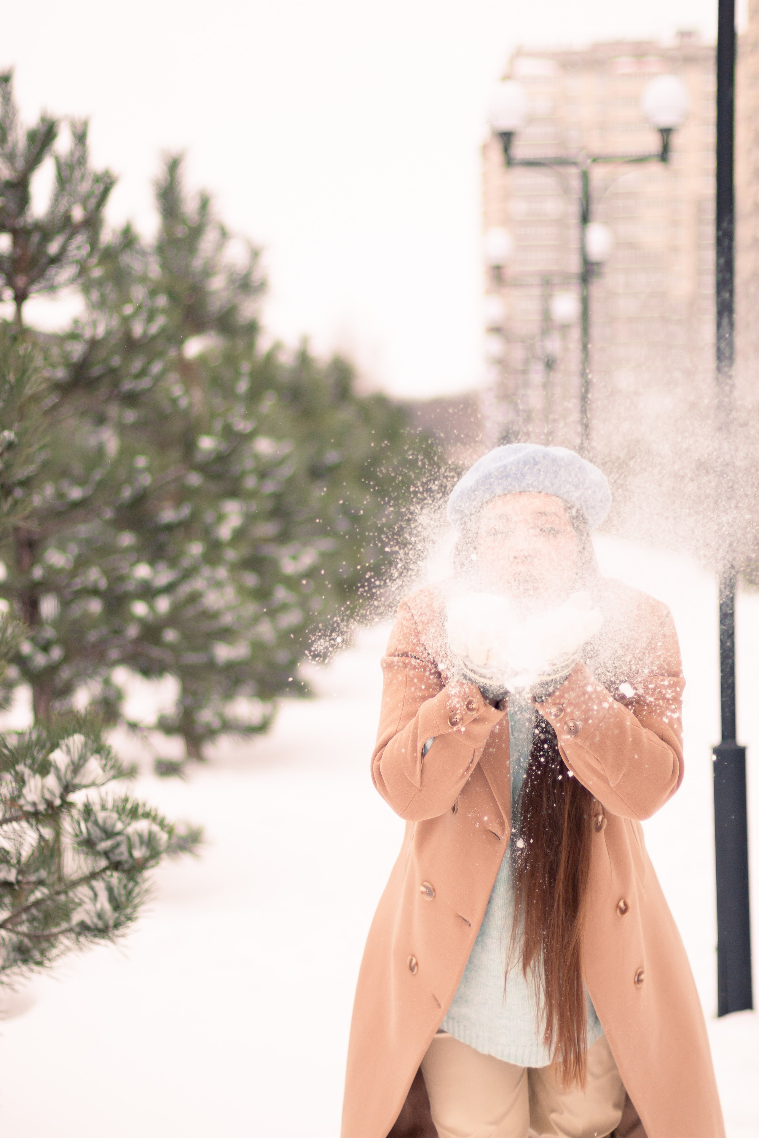 Настя. Снег, мороз и мандаринки. Анна Беликова — Семейный и портретный фотограф Ростов-на-Дону