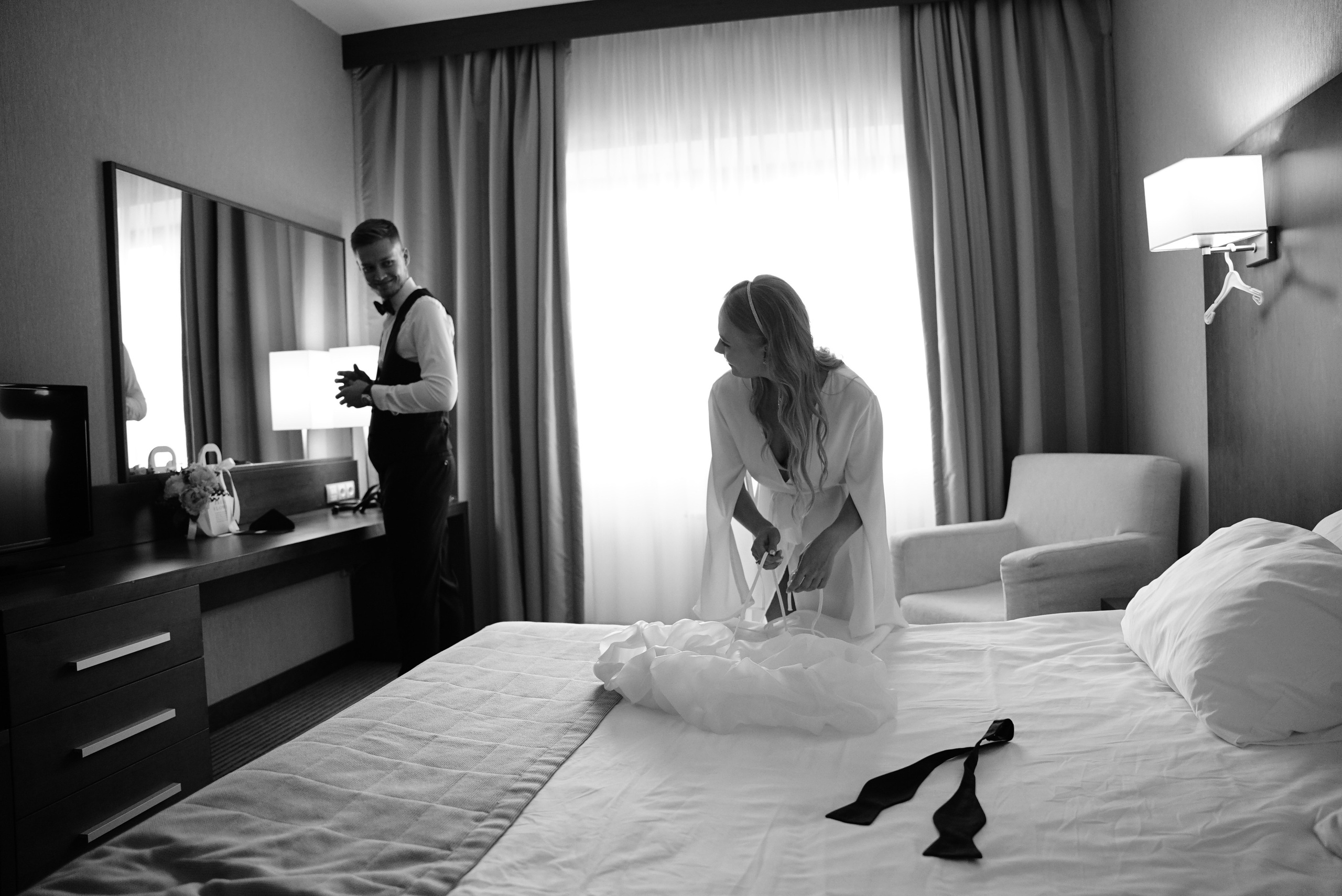 Никита и Галина чб. Свадебный фотограф в Самаре Анна Ковалева