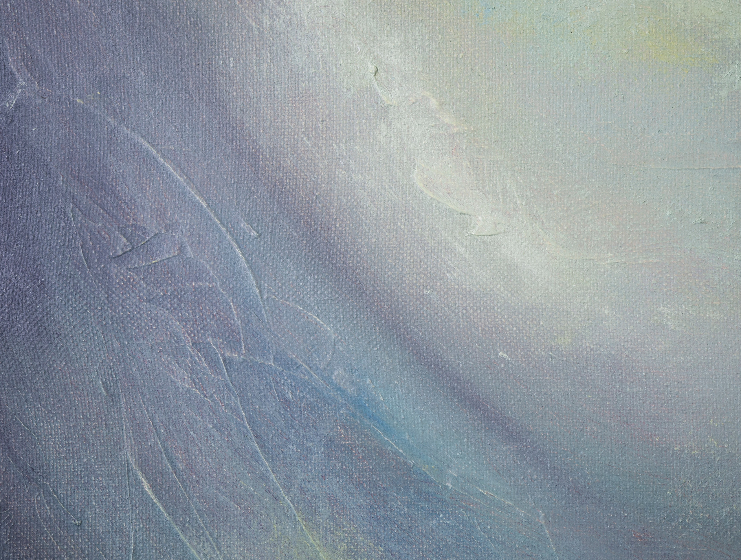 An abstract painting portraying an atmospheric scene. Павел Коршун — современный художник-пленэрист