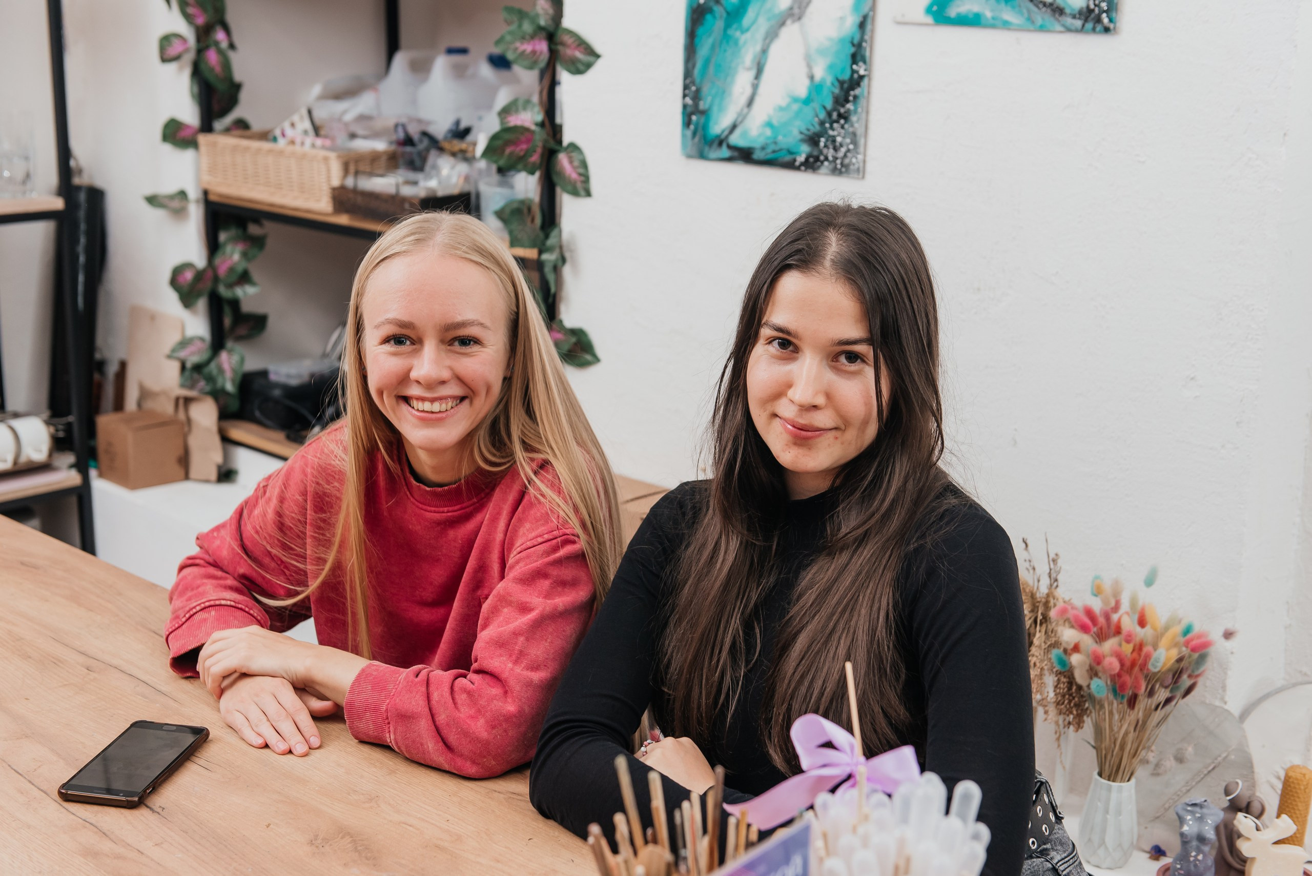 Празднование дня рождения Элины в студии AROMALAGE — уют и творчество