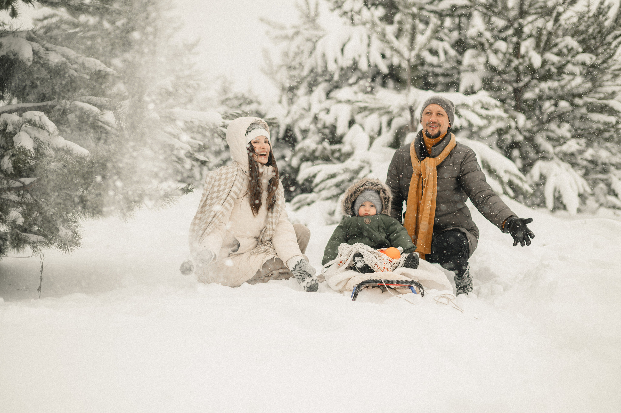 Прогулка в снегопад. Семейный фотограф в г. Ставрополь, Сорокина Мария