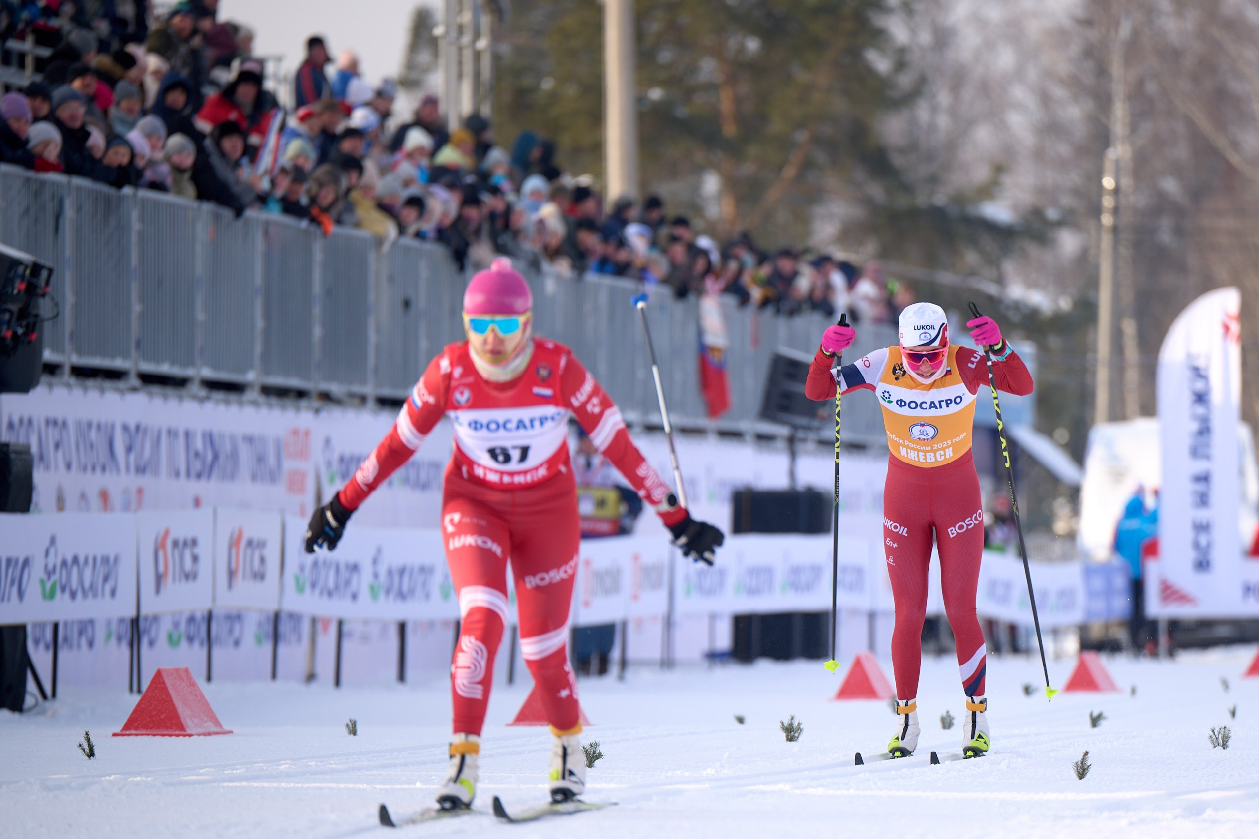 VI этап ФосАгро Кубка России по лыжным гонкам. Ижевск 25.01.2025 и 26.01.2025. Спортивный репортажный фотограф в Ижевске Сергей Мерзляков