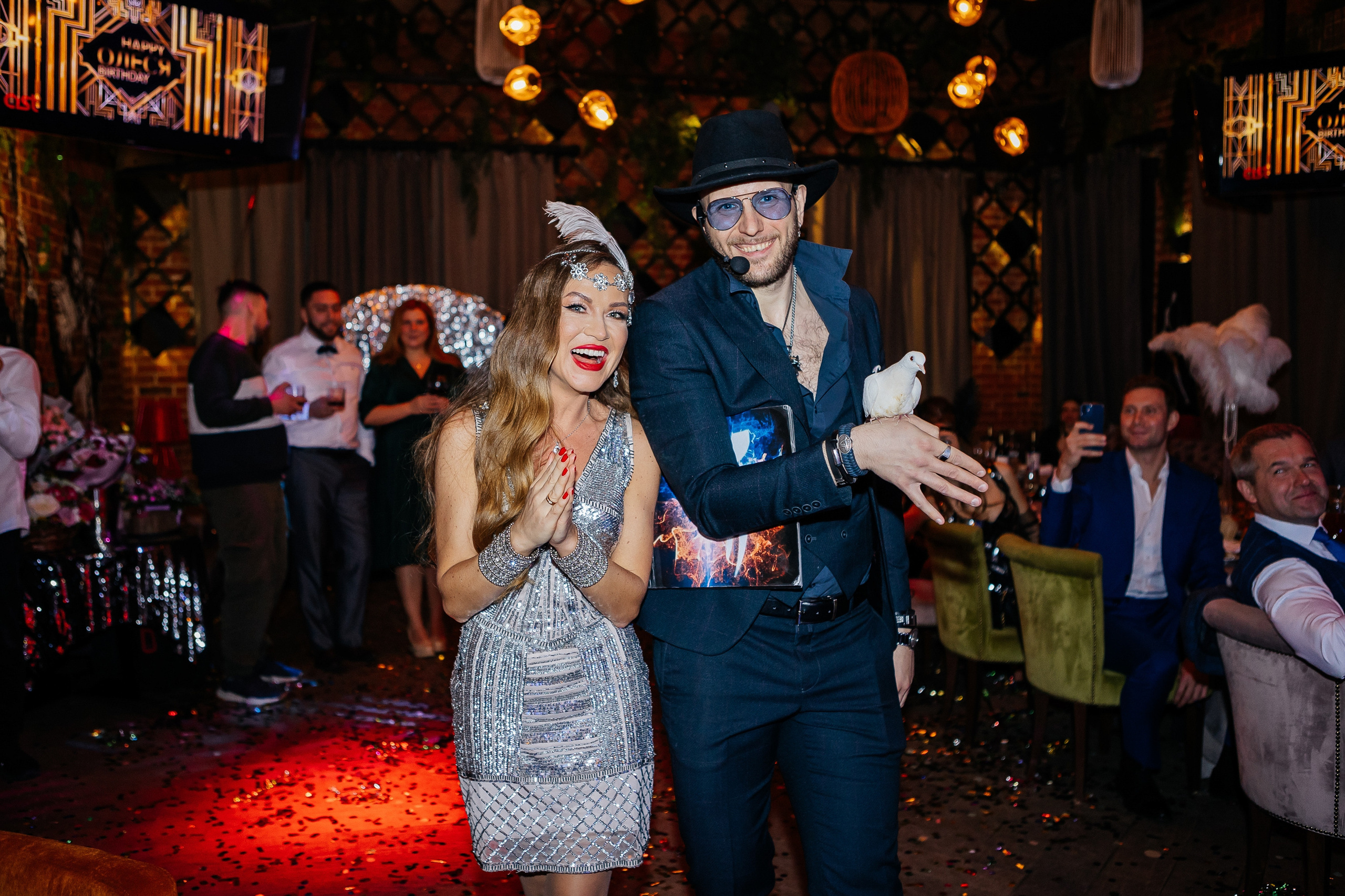 Юбилей Олеси 35 лет в стиле Гэтсби. Фотограф Москва, Балашиха, МО. Свадьбы, репортажи, контент, портреты