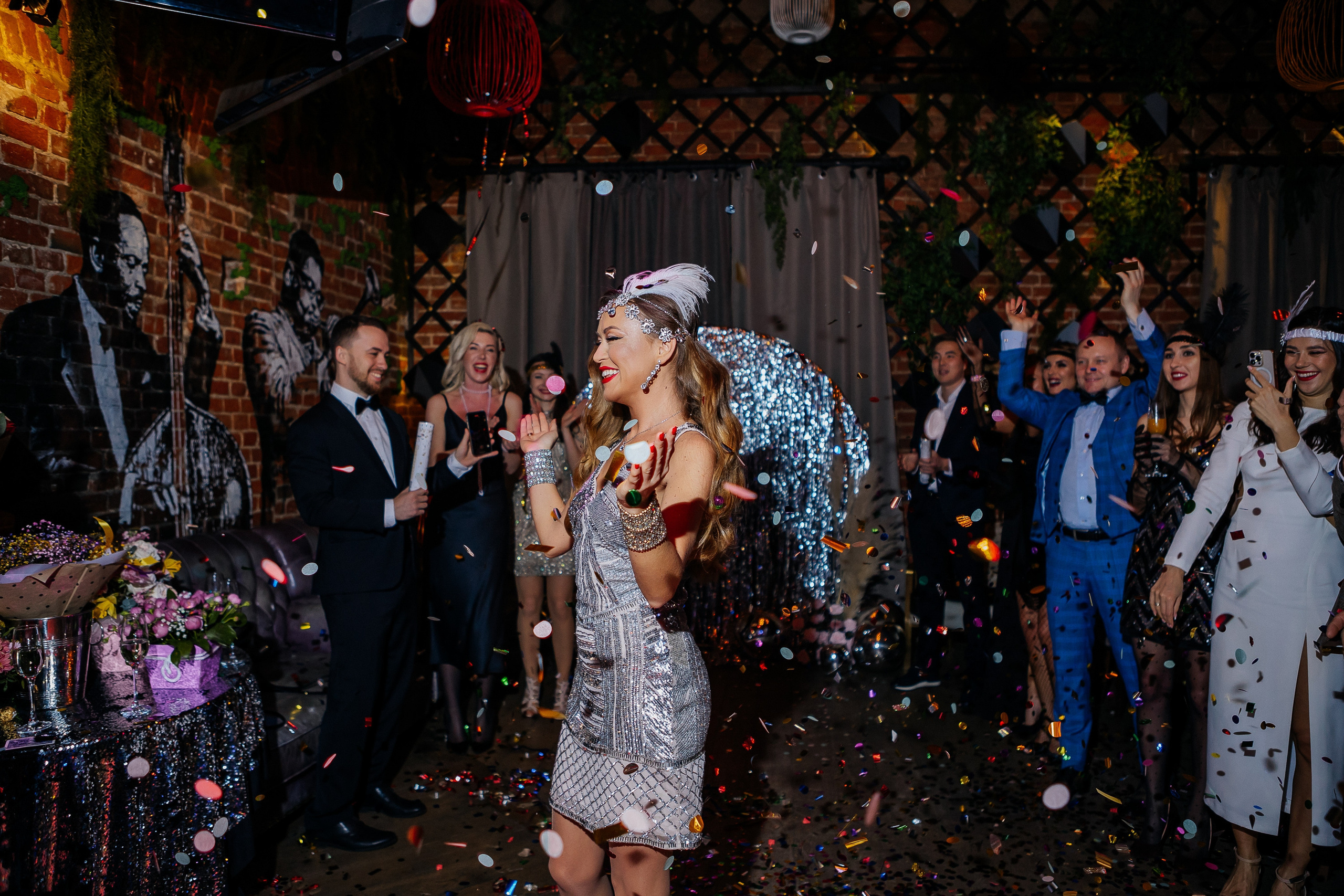 Юбилей Олеси 35 лет в стиле Гэтсби. Фотограф Москва, Балашиха, МО. Свадьбы, репортажи, контент, портреты