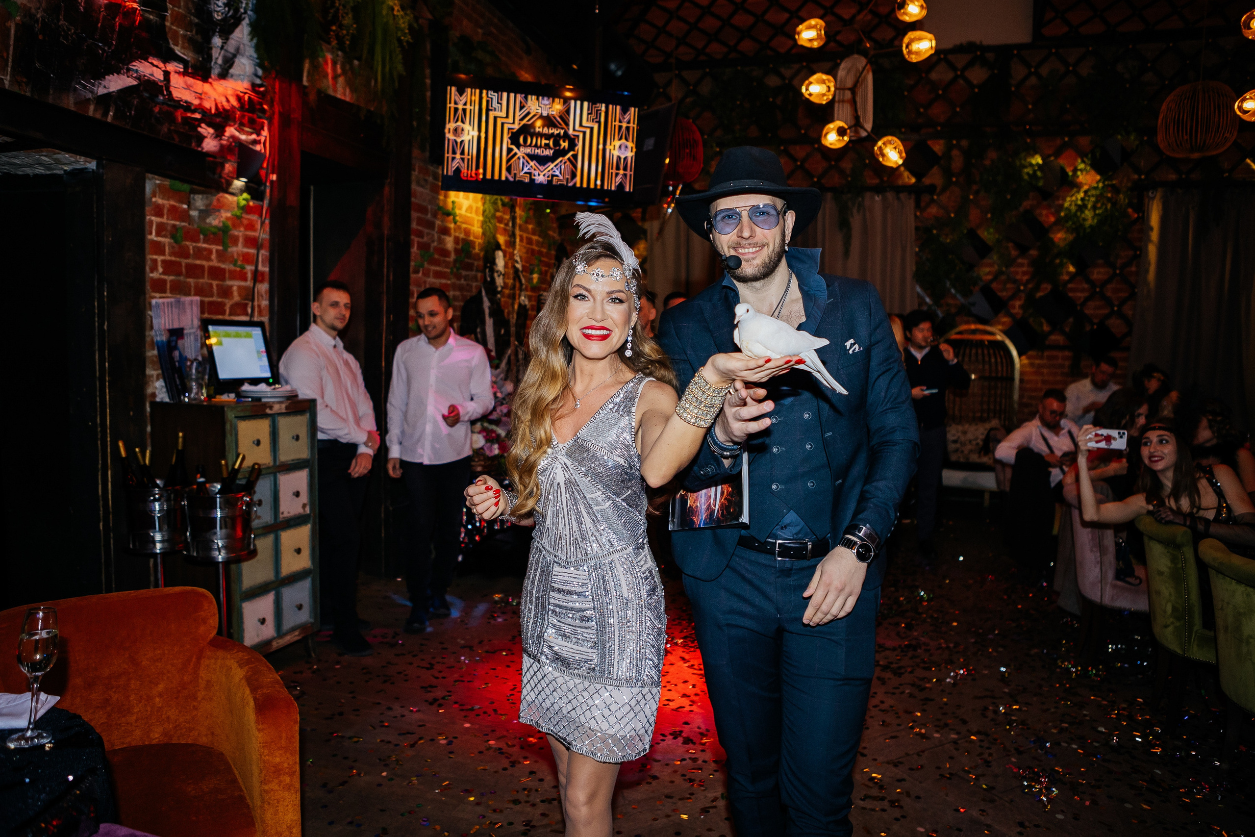 Юбилей Олеси 35 лет в стиле Гэтсби. Фотограф Москва, Балашиха, МО. Свадьбы, репортажи, контент, портреты