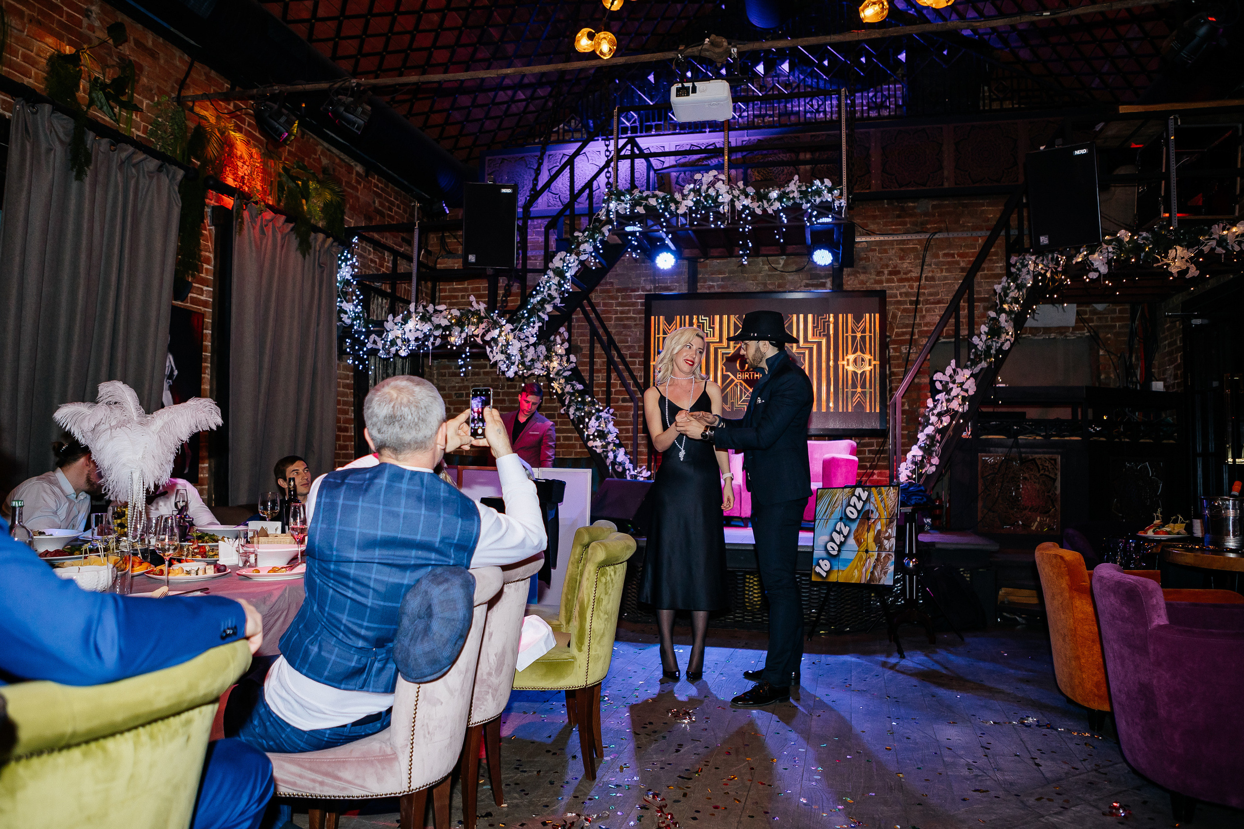 Юбилей Олеси 35 лет в стиле Гэтсби. Фотограф Москва, Балашиха, МО. Свадьбы, репортажи, контент, портреты