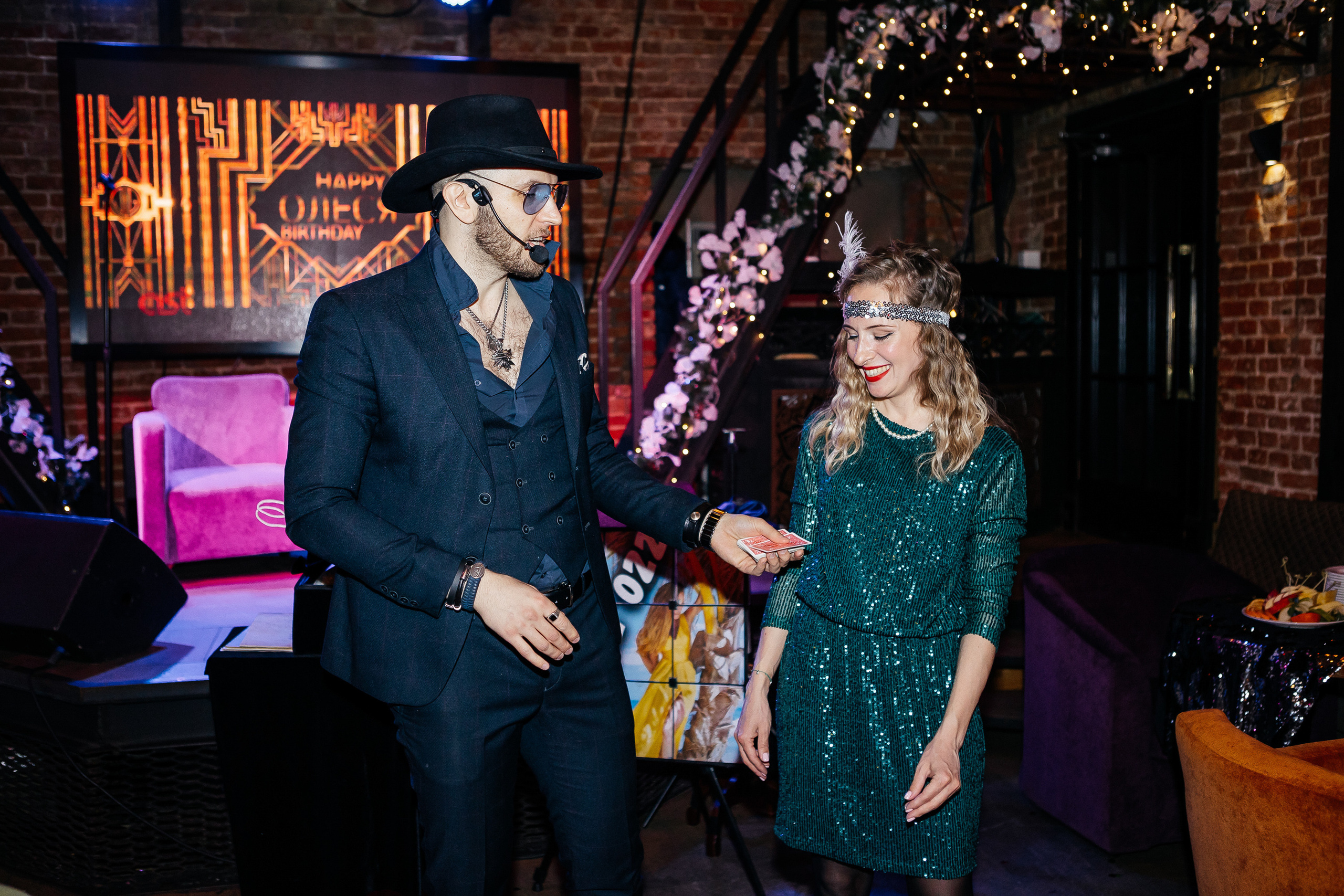 Юбилей Олеси 35 лет в стиле Гэтсби. Фотограф Москва, Балашиха, МО. Свадьбы, репортажи, контент, портреты