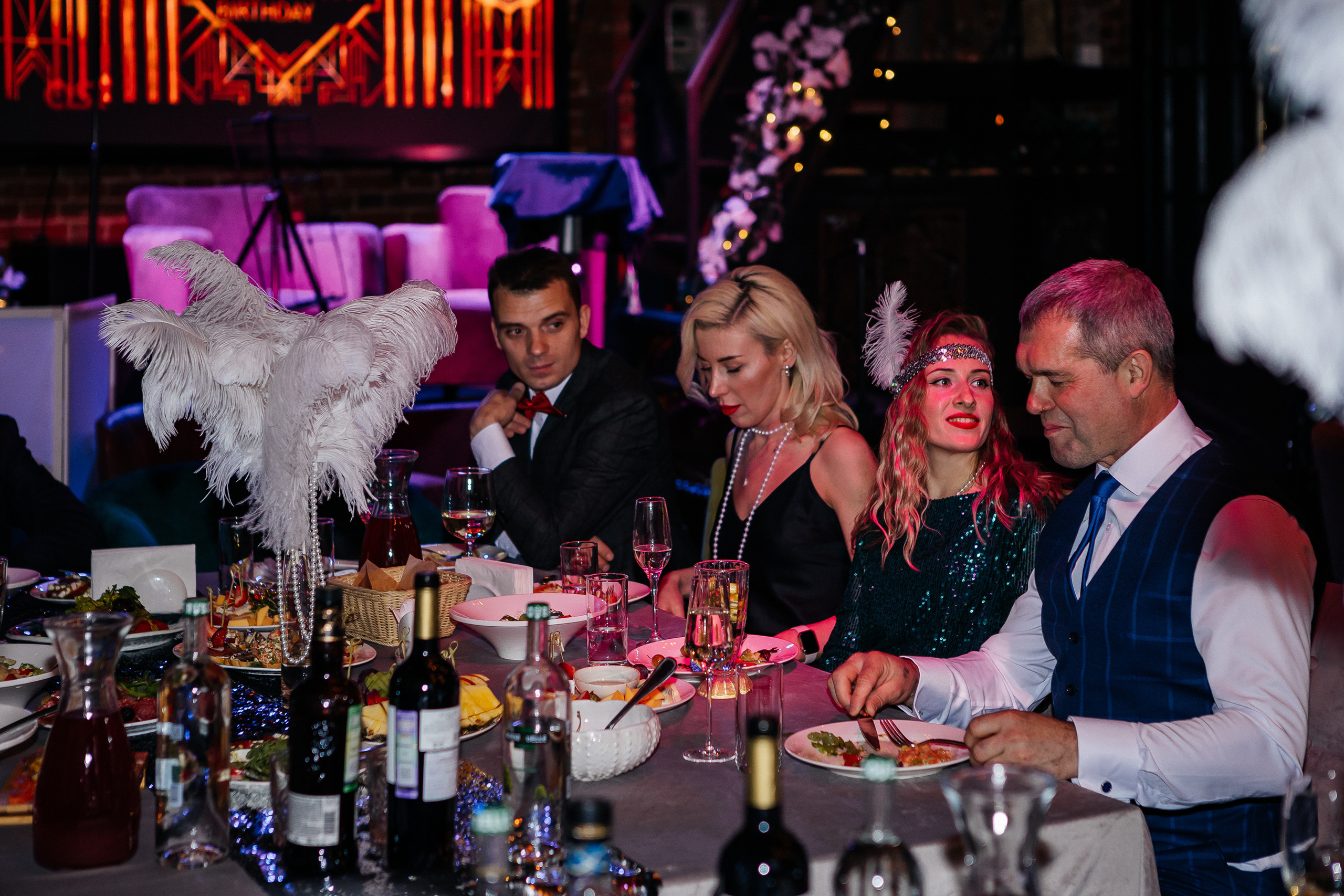 Юбилей Олеси 35 лет в стиле Гэтсби. Фотограф Москва, Балашиха, МО. Свадьбы, репортажи, контент, портреты