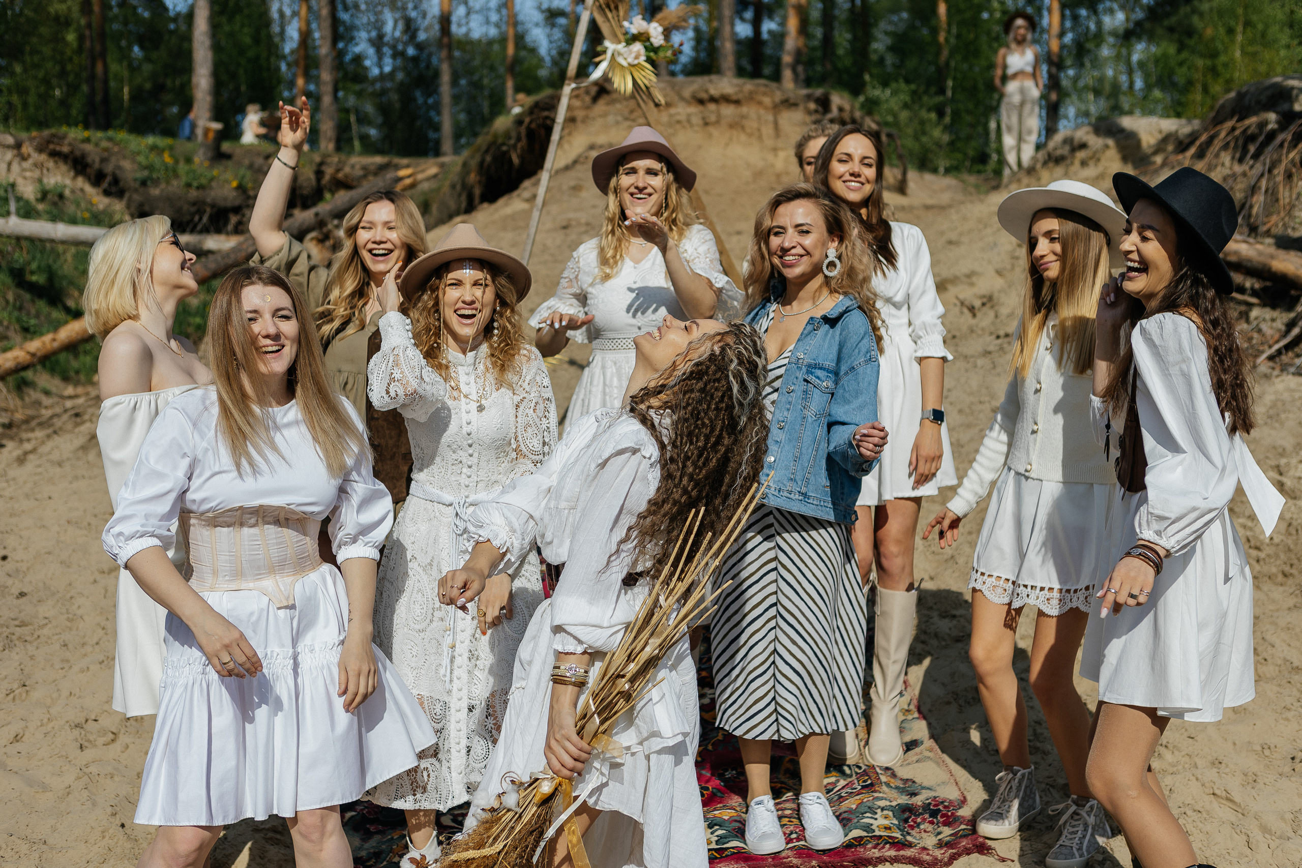 27 лет Любы на природе в стиле бохо. Фотограф Москва, Балашиха, МО. Свадьбы, репортажи, контент, портреты
