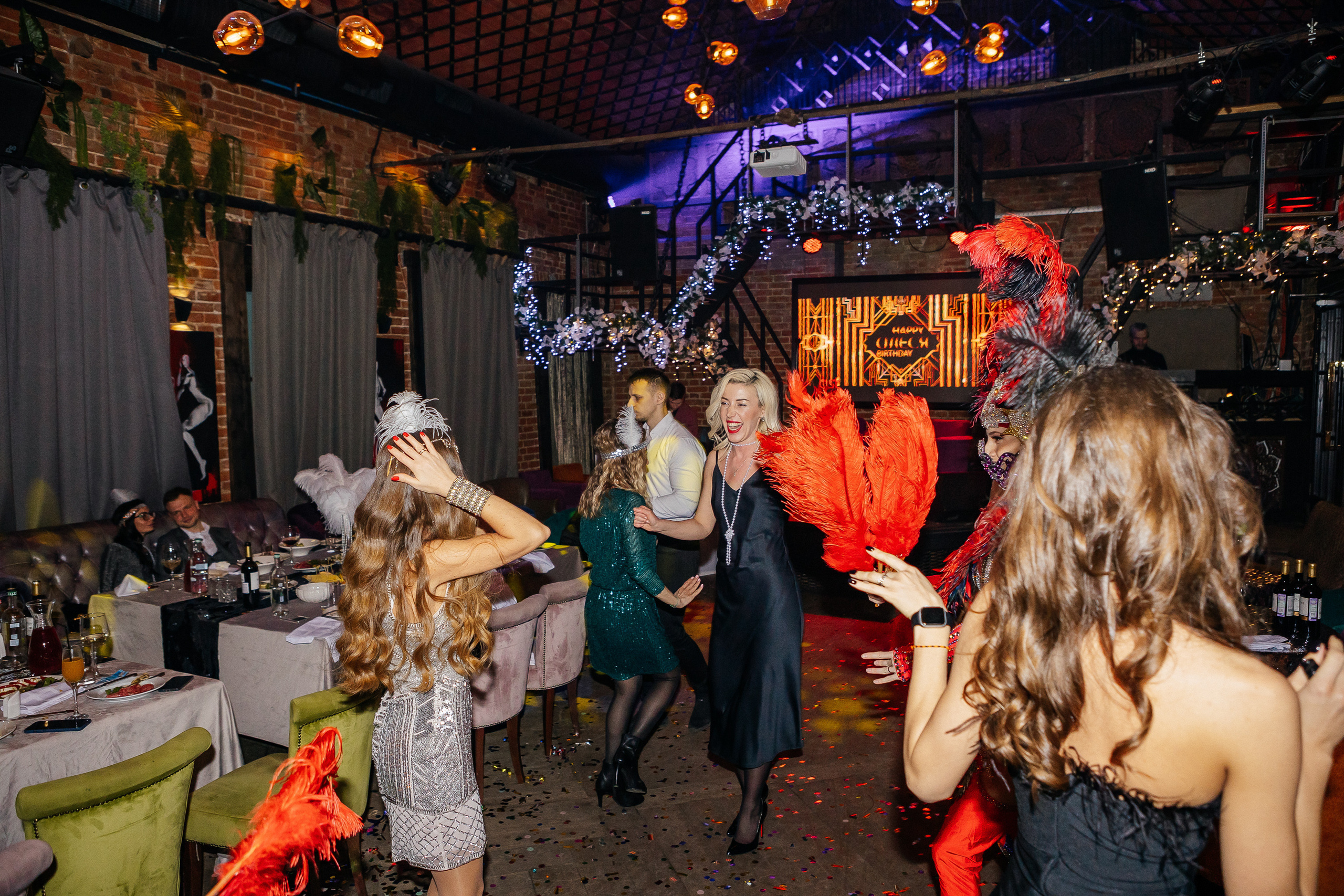 Юбилей Олеси 35 лет в стиле Гэтсби. Фотограф Москва, Балашиха, МО. Свадьбы, репортажи, контент, портреты