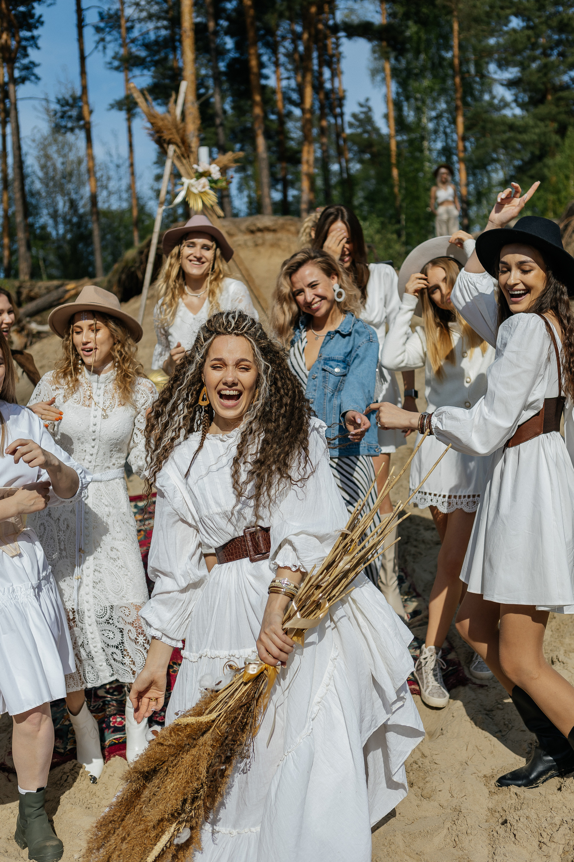 27 лет Любы на природе в стиле бохо. Фотограф Москва, Балашиха, МО. Свадьбы, репортажи, контент, портреты