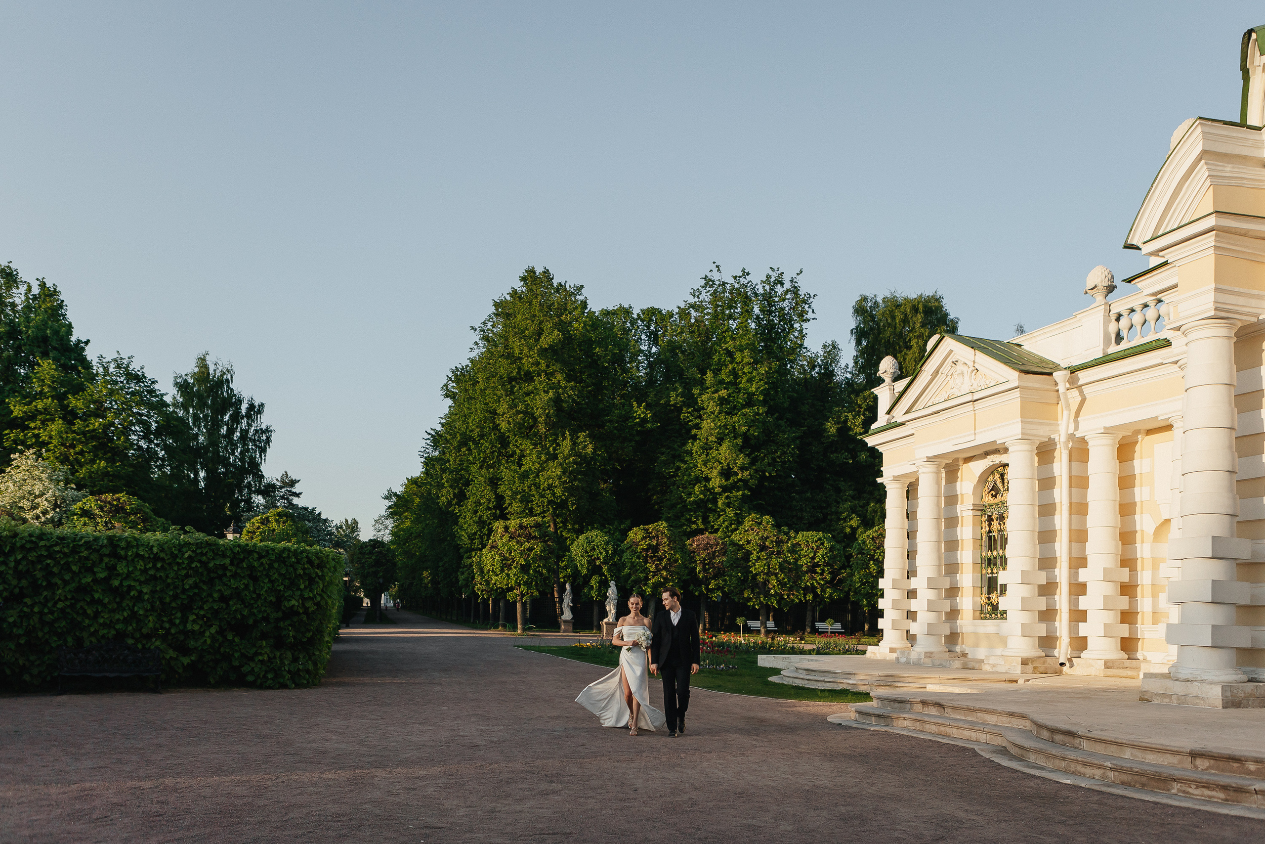 Прогулка в усадьбе Кусково. Фотограф Москва, Балашиха, МО. Свадьбы, репортажи, контент, портреты