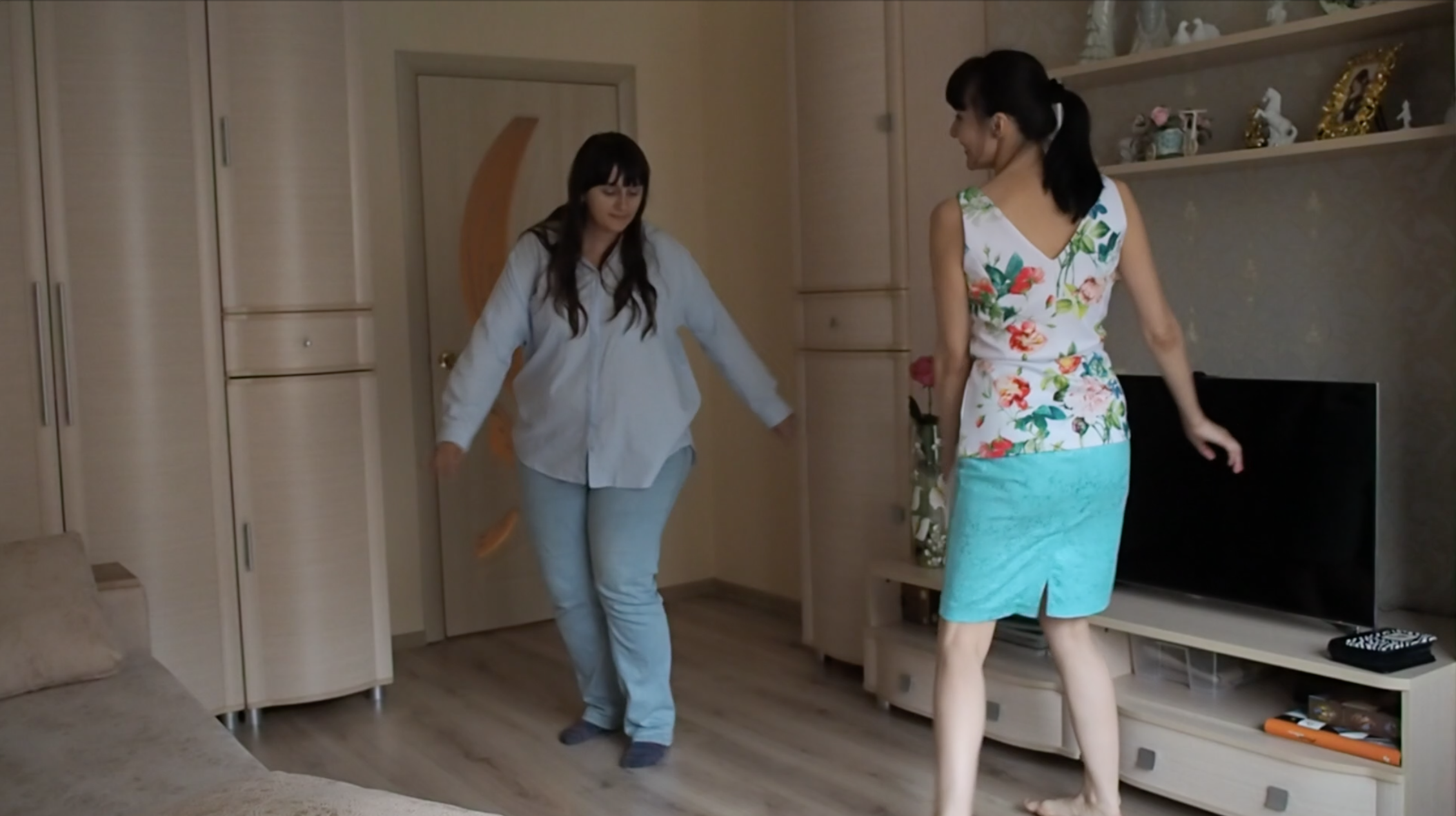 Screenshot from video documentation of different femininity practices teachers and coaches shared with me.