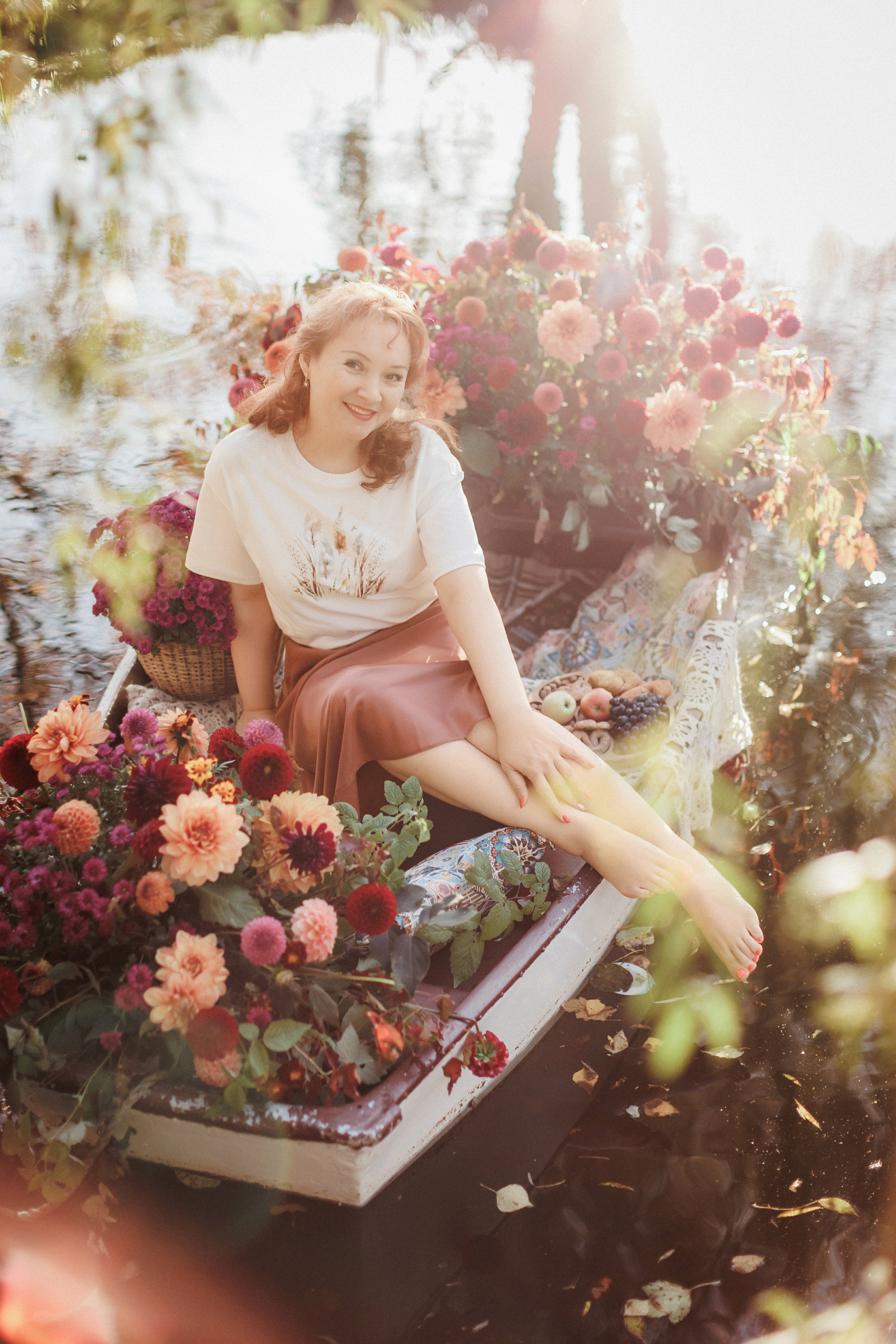 Фотопроект «Лодка в цветах». Свадебный, семейный и детский фотограф в городе Партизанск, Находка