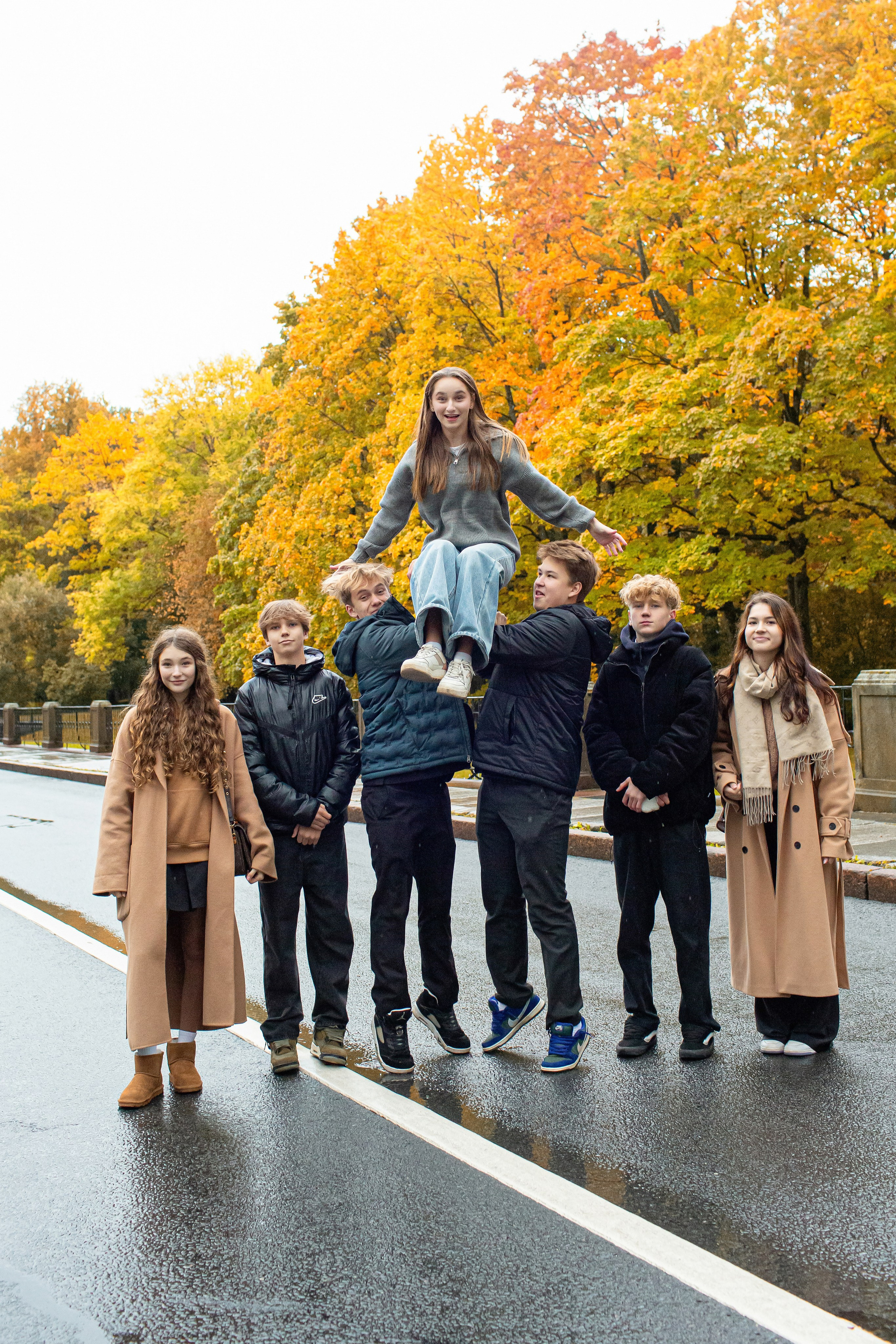 Осень. Старшая школа. Свадебный, семейный, детский фотограф в Санкт-Петербурге