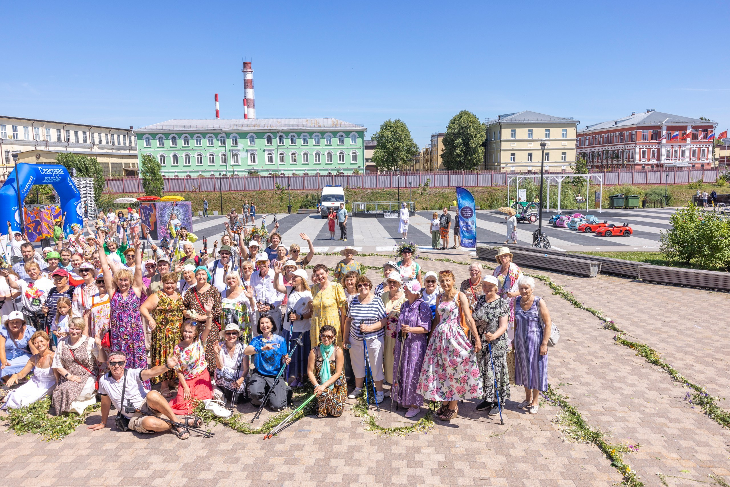 Фестиваль «Ромашковый хоровод». Северная ходьба. Фотограф в Туле Крупский АнДРей. Фотостудия «КАДР71» в Туле