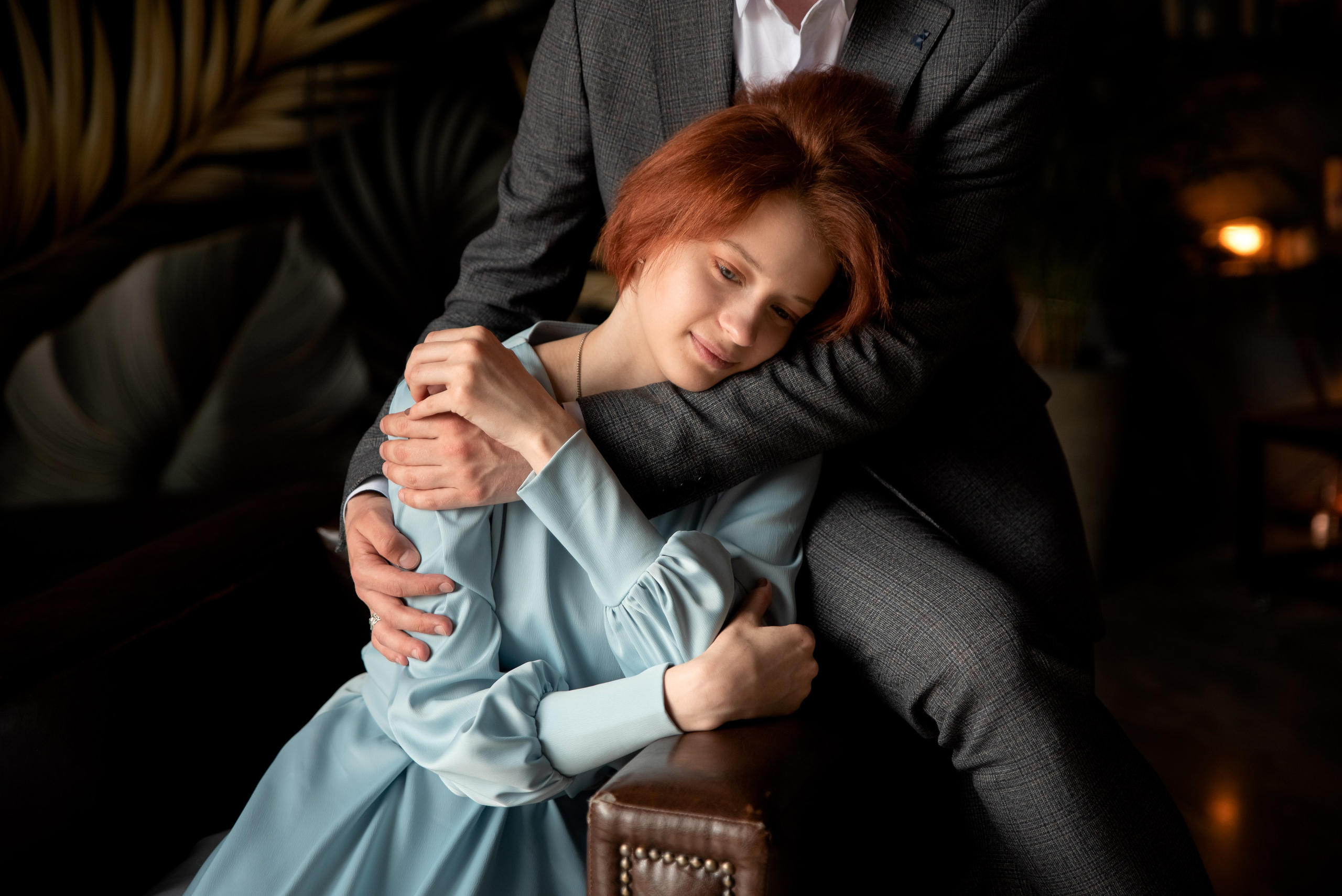 Дмитрий и Марина. LOVESTORY в студии. Семейный и детский фотограф в Туле Светлана Воронкова