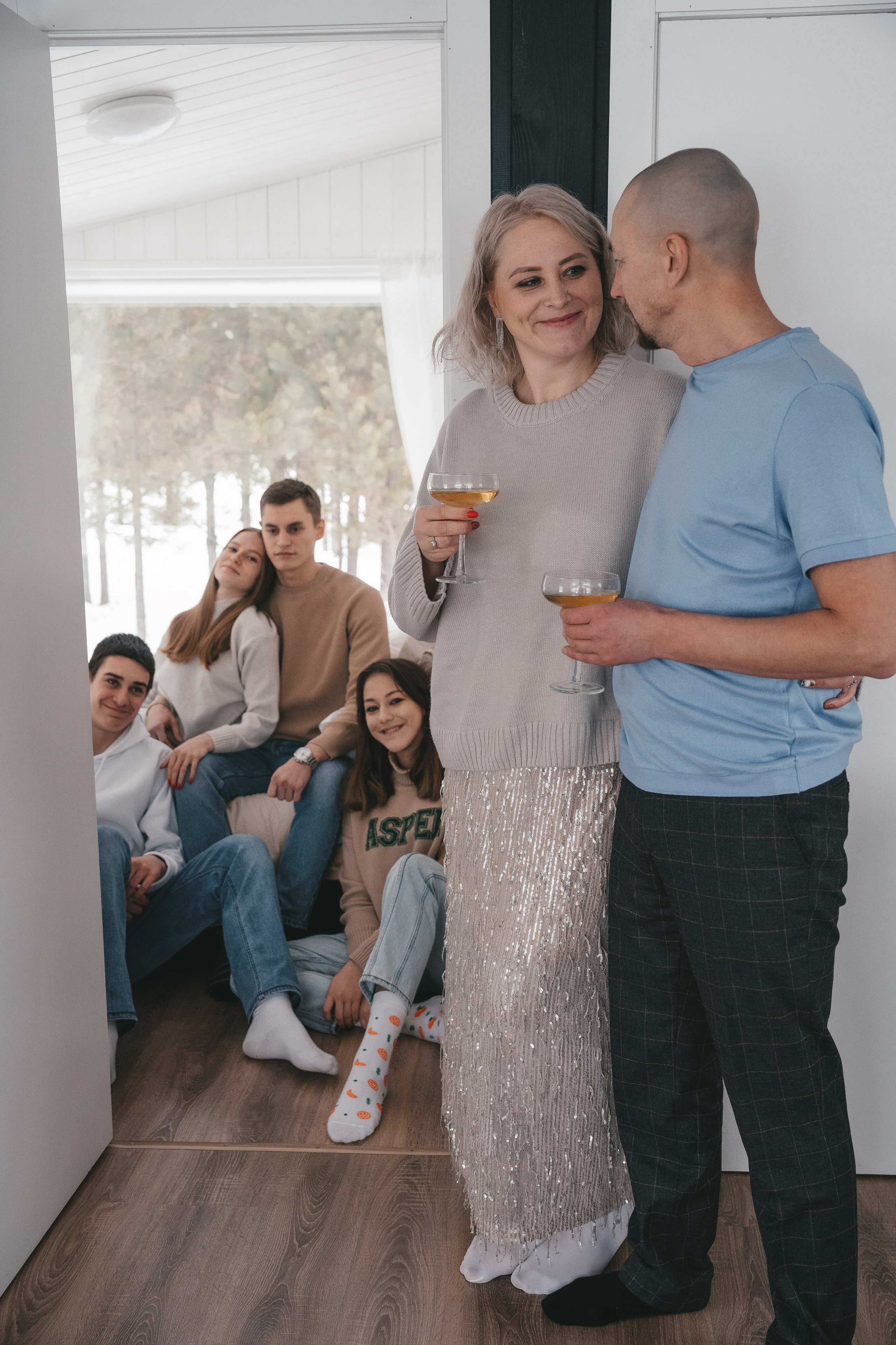 Фотосессия большой компании в домике. Семейный фотограф Екатеринбург Татьяна Девятых