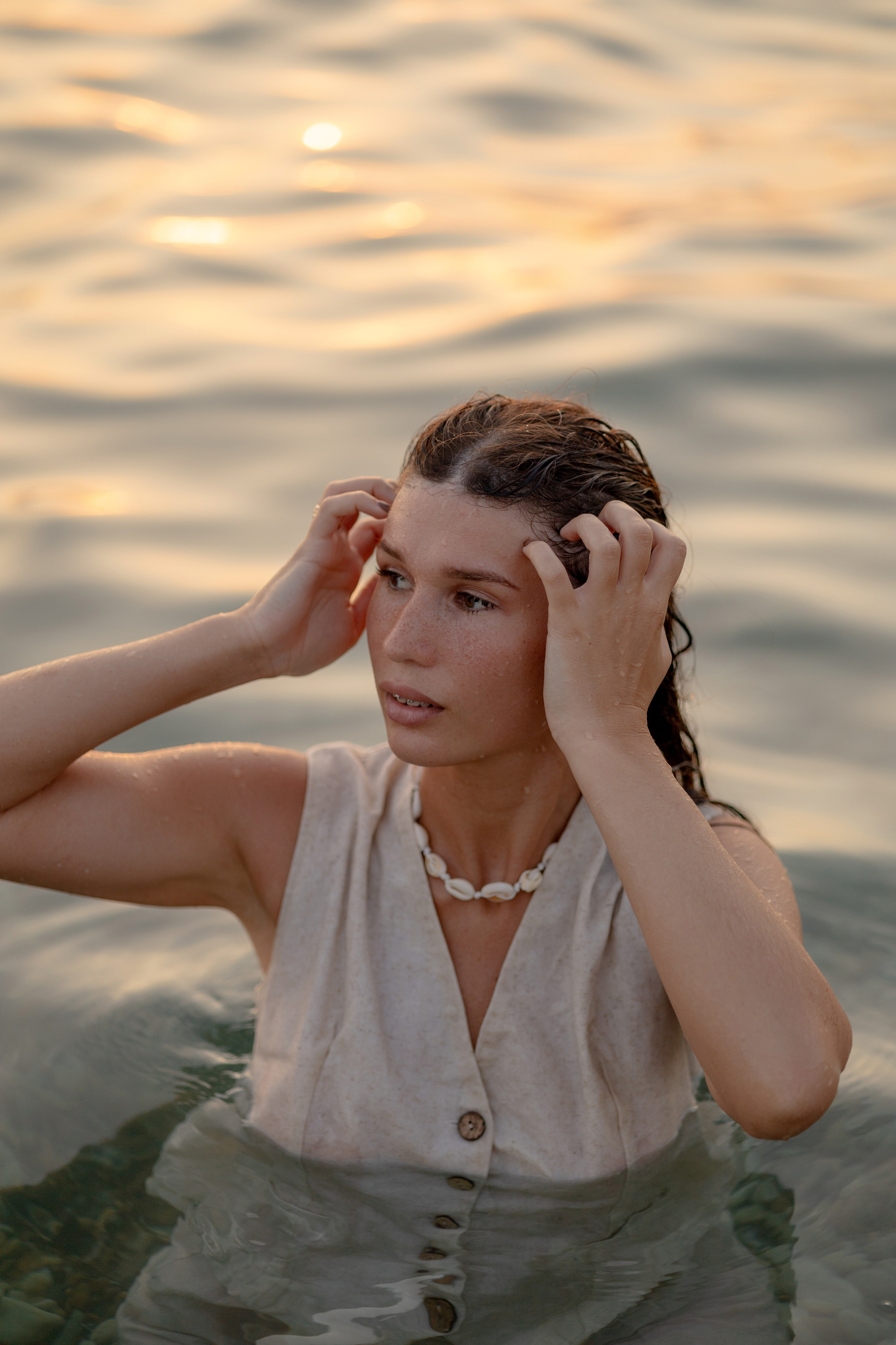 Закат на пляже Метрополь. Семейный и портретный фотограф в Геленджике Любовь Бодрова
