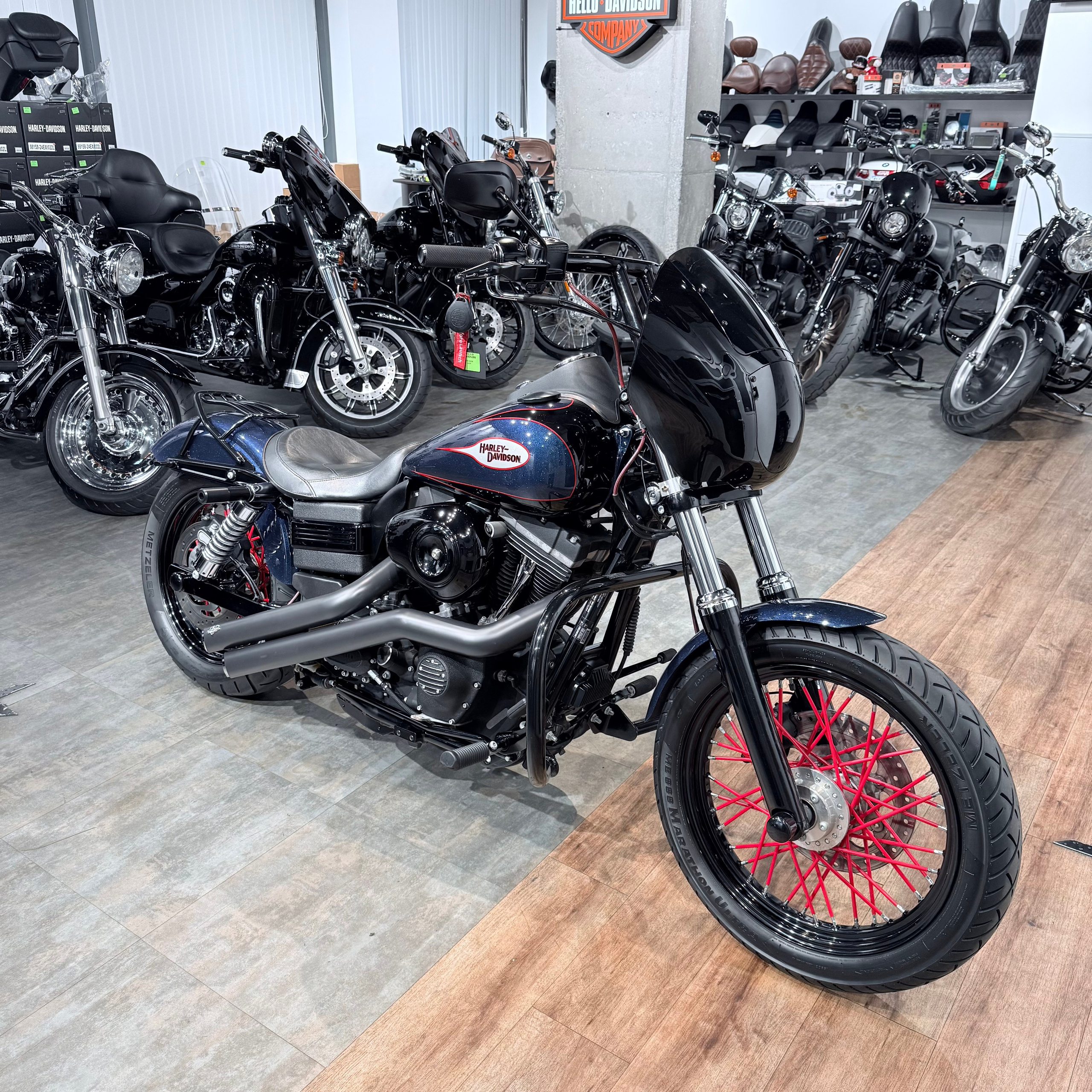 2013 Street Bob АВS Сlub-Style Blue. Hello Davidson, Москва. Только хорошие мотоциклы…