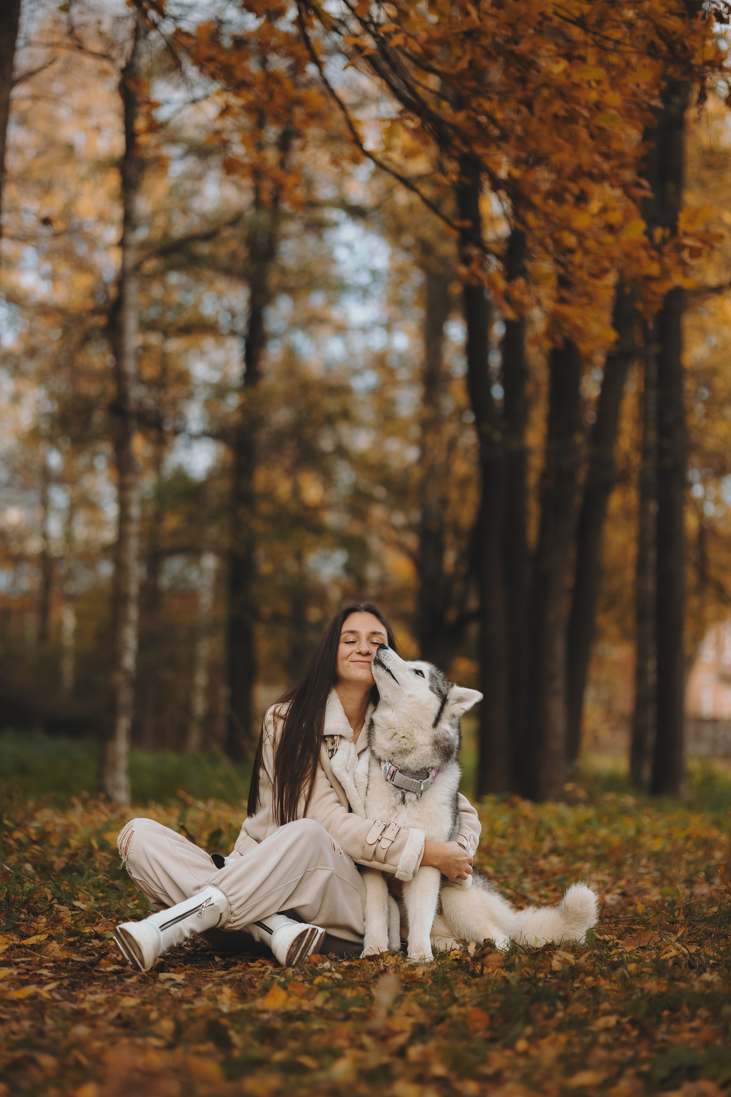 Настя и Айс. Фотограф-анималист в Санкт-Петербурге Алина Яхонт