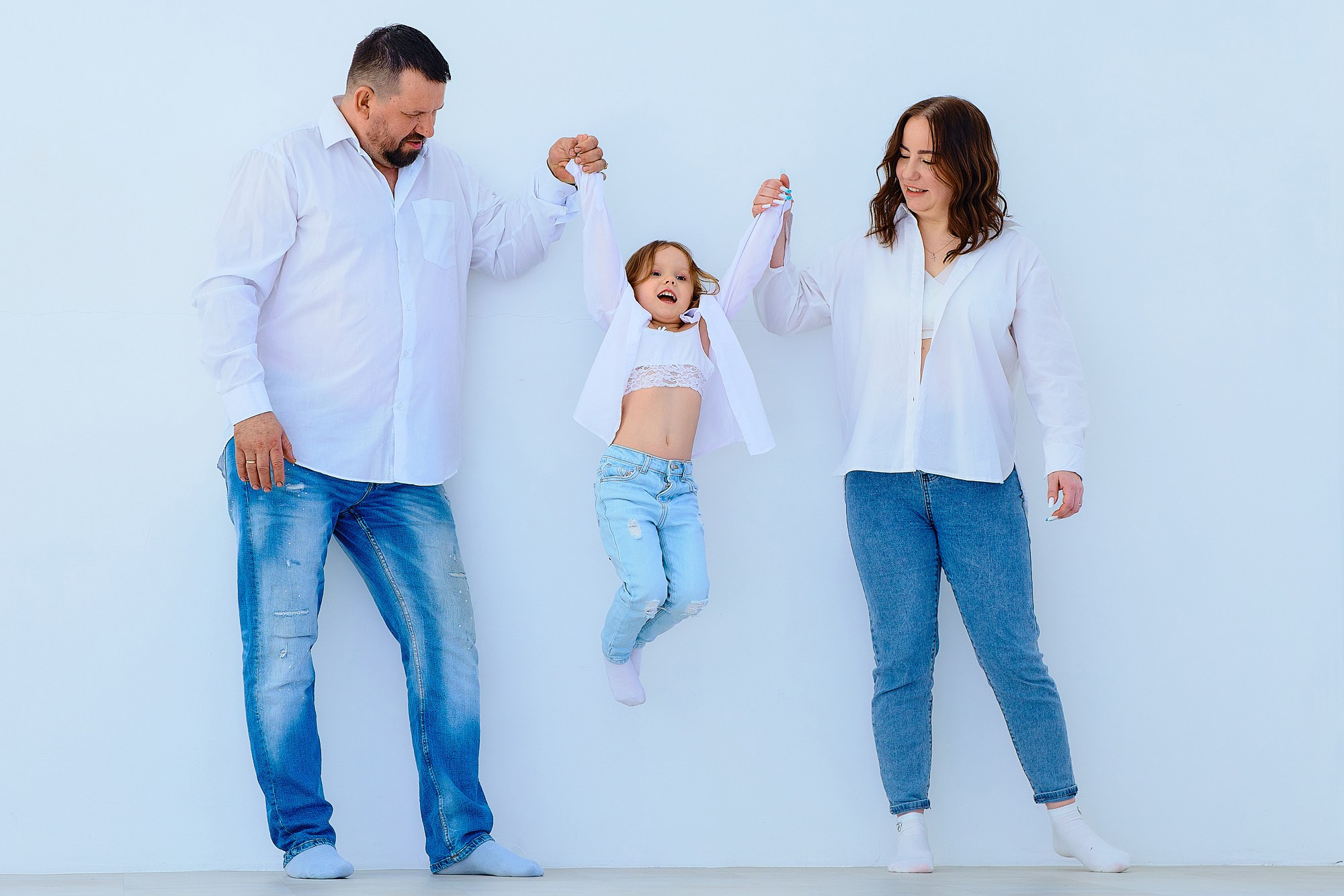 Семейная фотосессия в студии. Любовь Гальцова — свадебный, семейный, детский фотограф в городе Кемерово и Кемеровской области