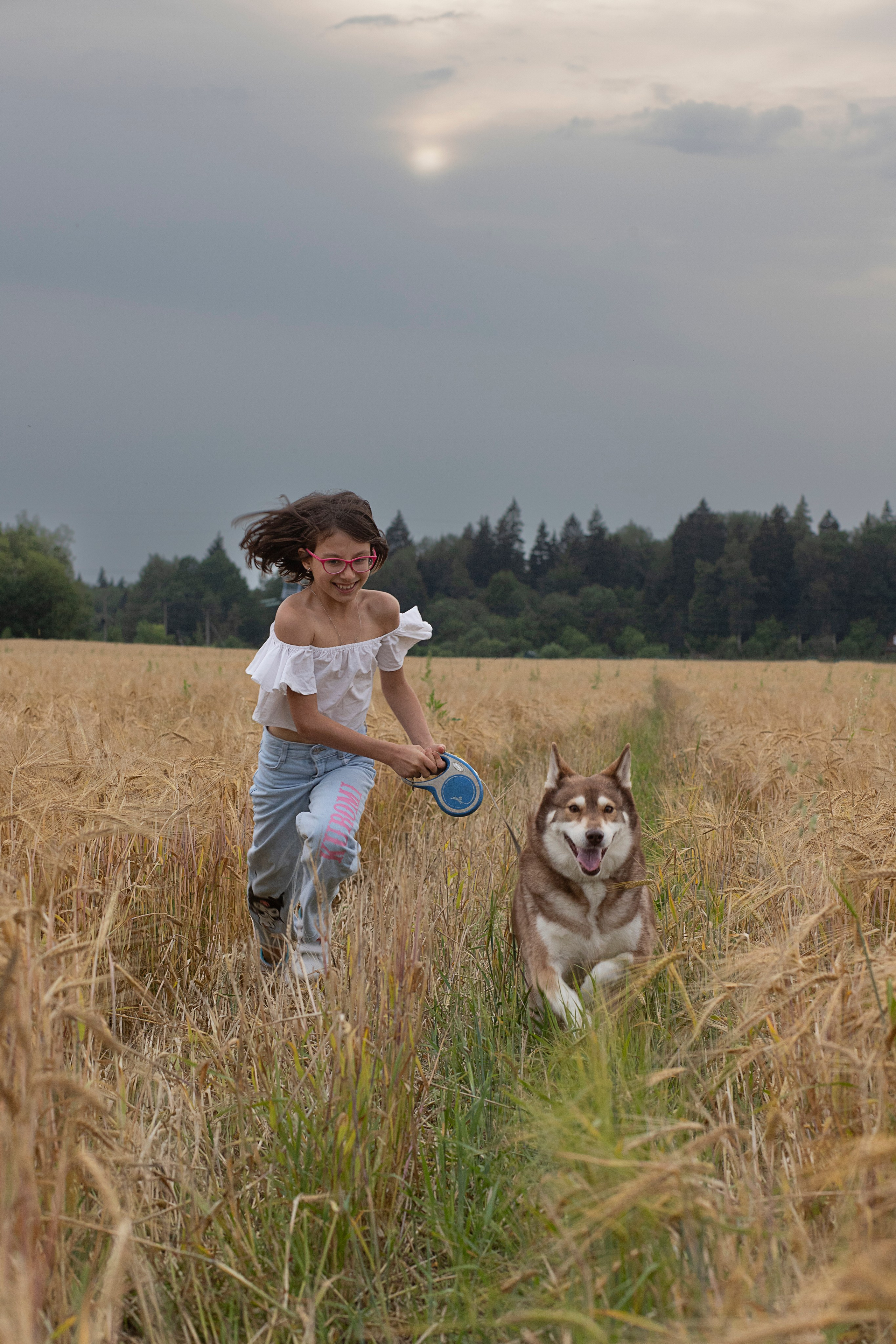 Прогулка с любимым питомцем. Фотограф Пушкино и Москва Анастасия Коган