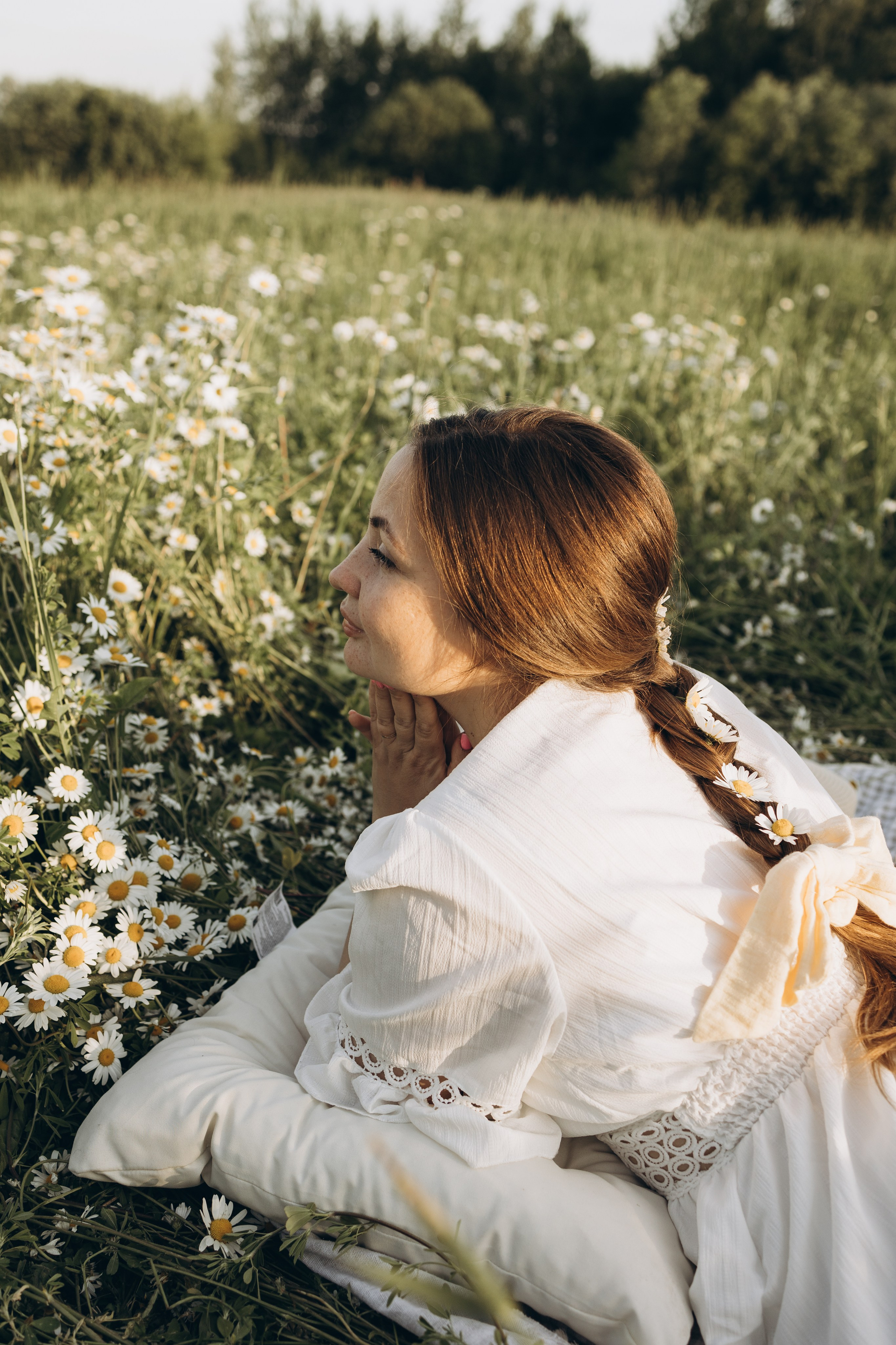 Маша и ромашки. Семейный фотограф в Москве Виктория Ястребинская