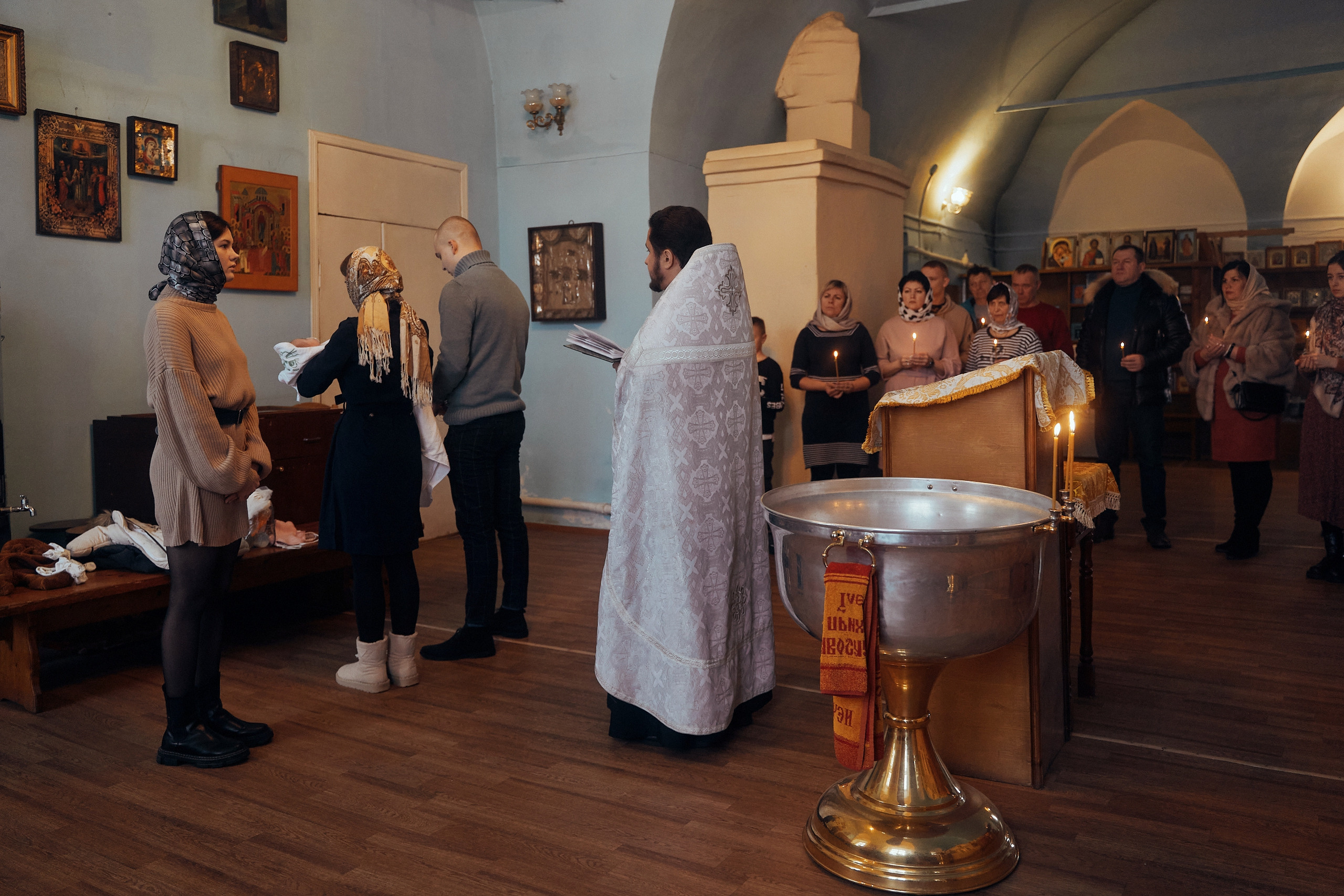 Крещение Пелагеи | Фотограф на крестины в Торжке. Павленко Дмитрий фотограф и видеограф в Торжке