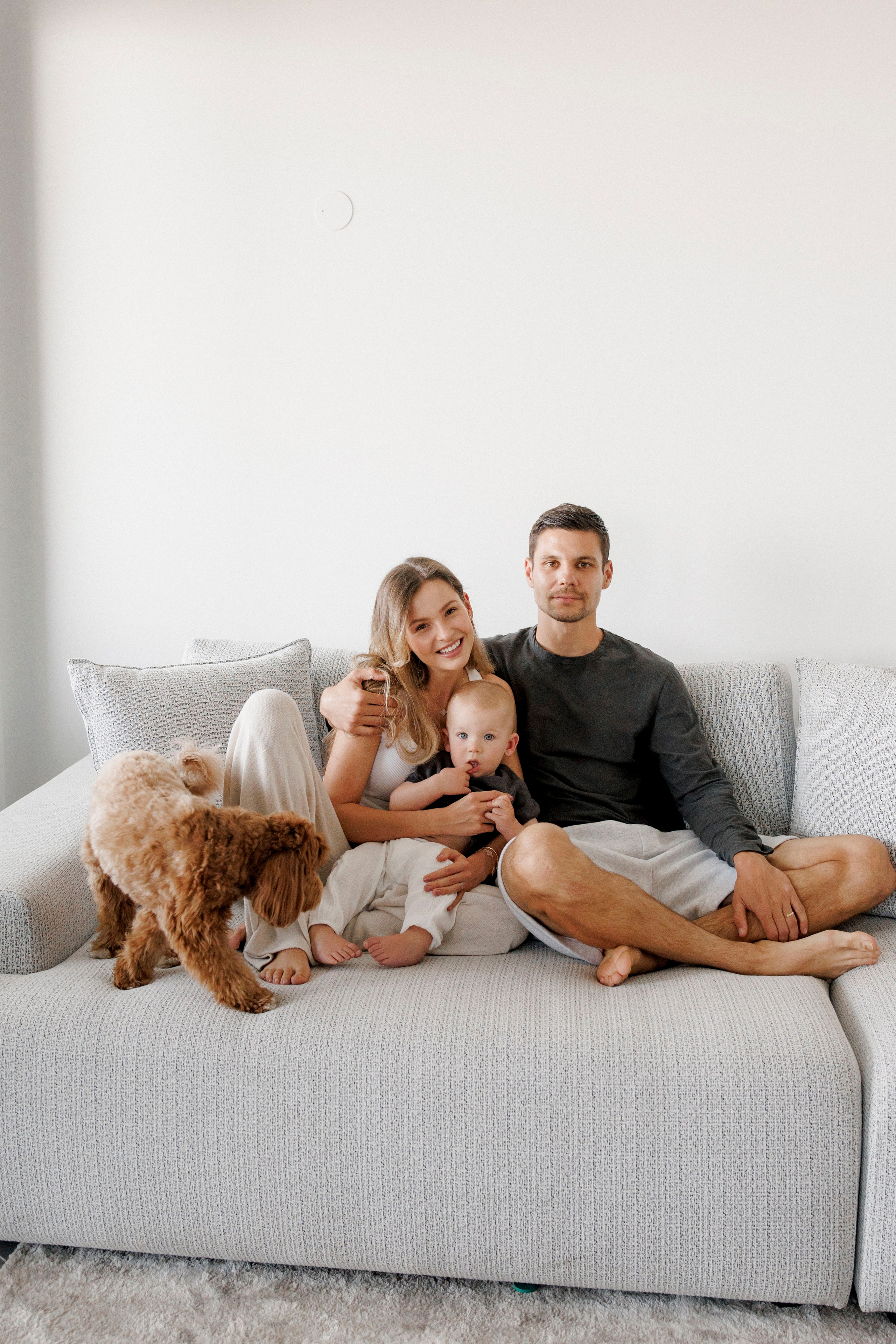 One year old at home. Wedding and family photographer