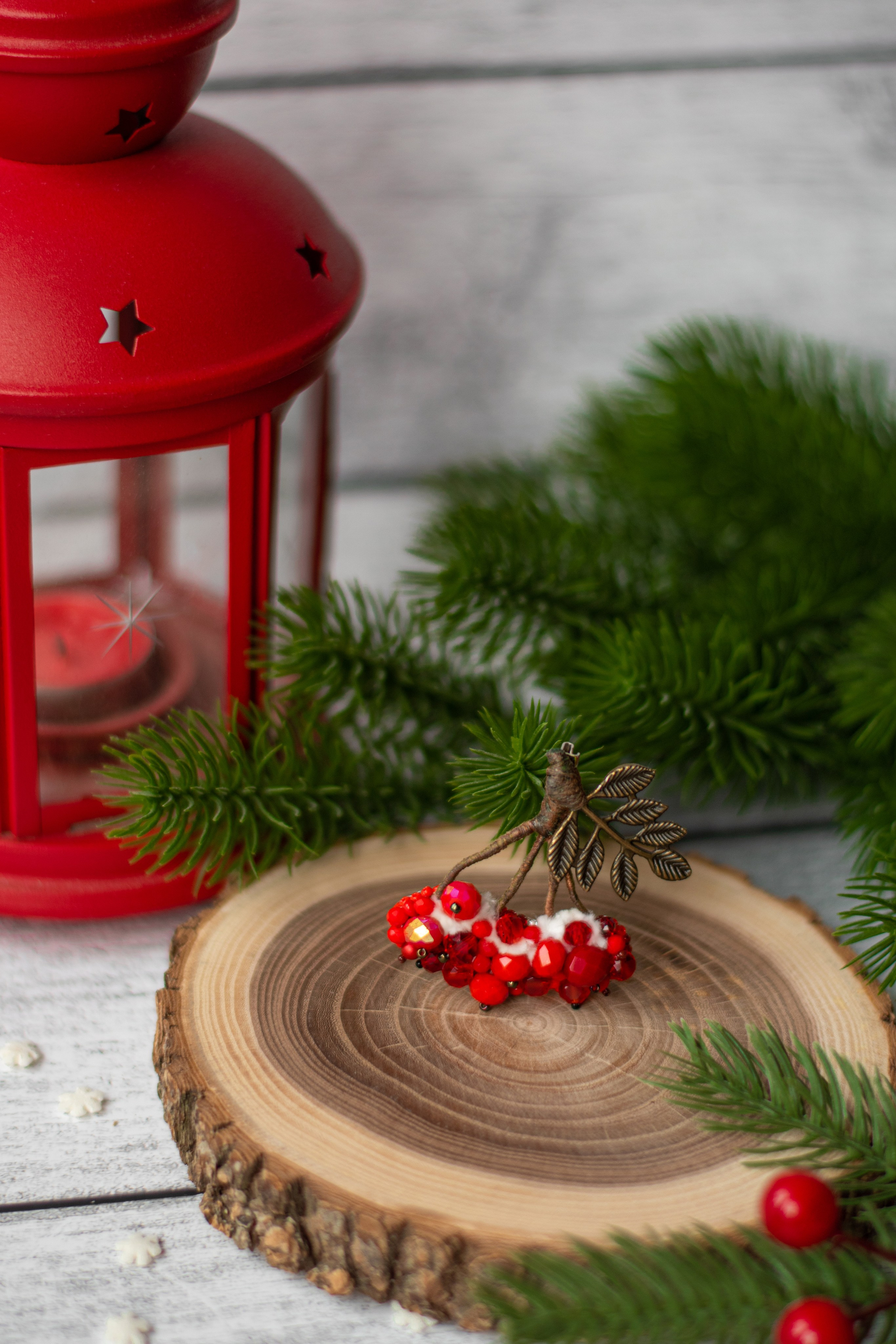 Броши ручной работы «Рябина». Фотограф Санкт-Петербург | Дарья Першина