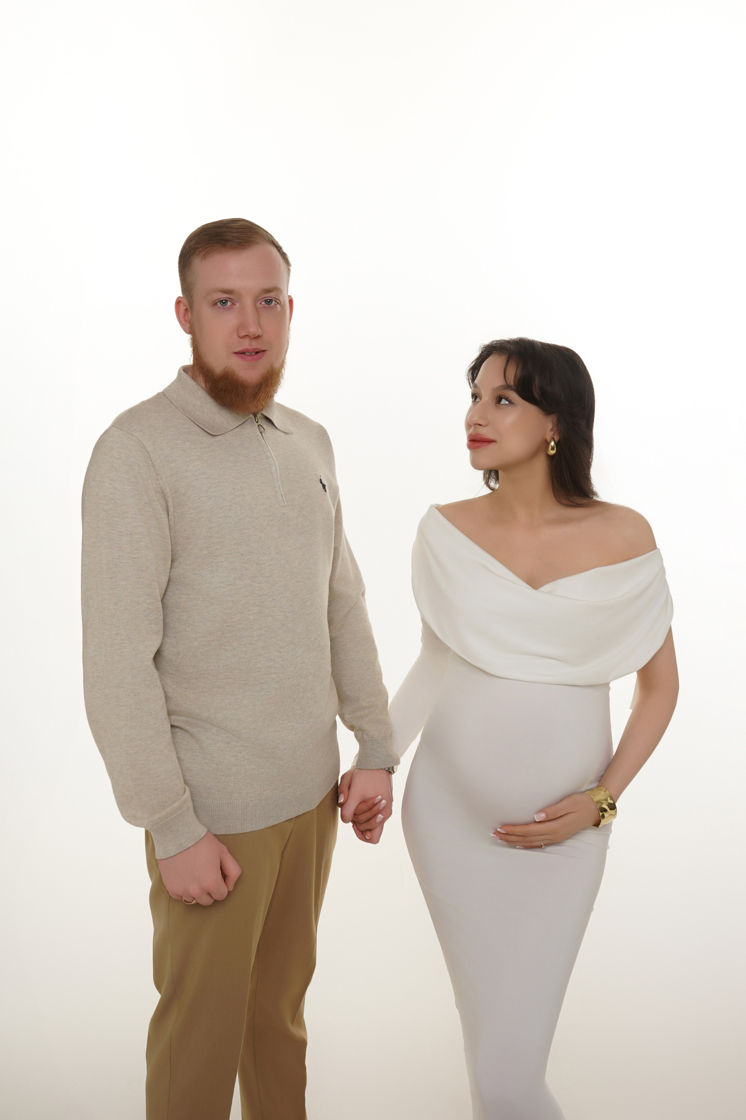 Съёмка беременности в моей фотостудии «НЕБО». Женский фотограф в Химках Алёна Ленёва