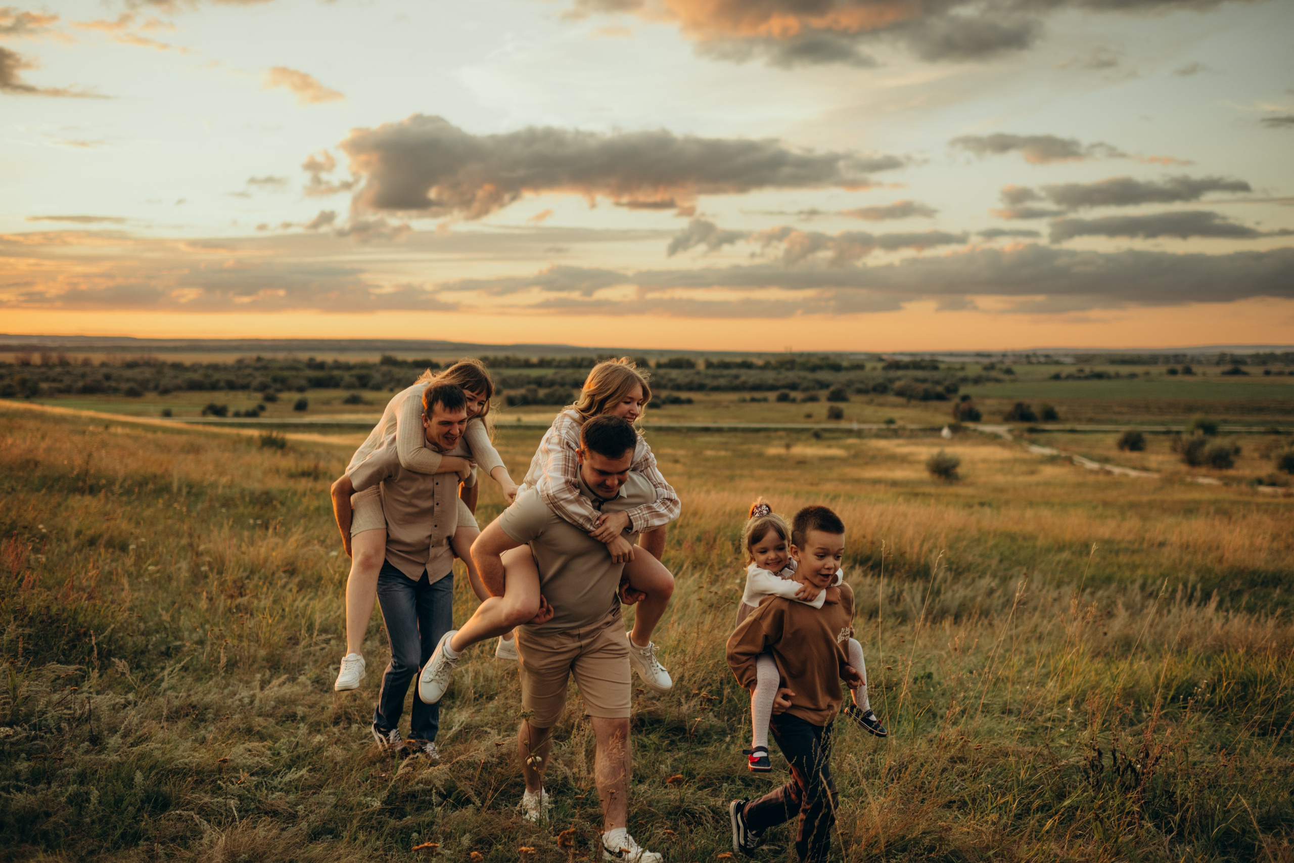 Даша Даня Ксюша Илья Саша и Ева. Свадебный и семейный фотограф в Самаре Головань Наталья