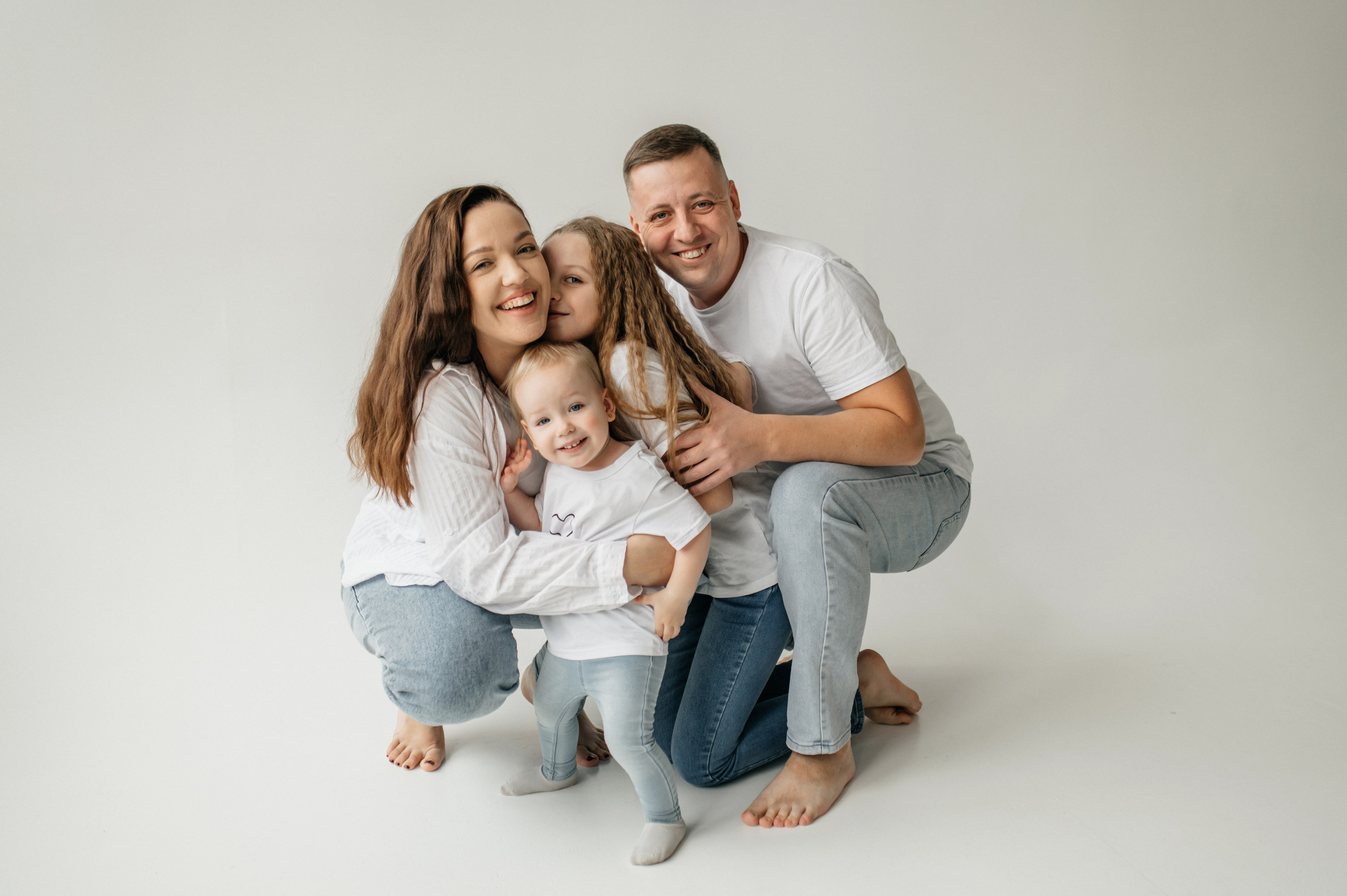 Оля+Саша+Кира+Ксюша. Костюшко Кристина — семейный и свадебный фотограф в Минске