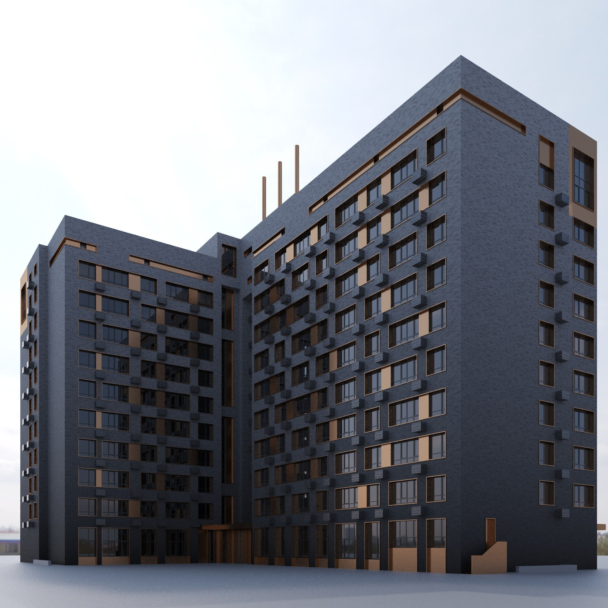 Многоквартирные дома / Пушкина. SAAS Селиванов Алексей Архитектурная Студия